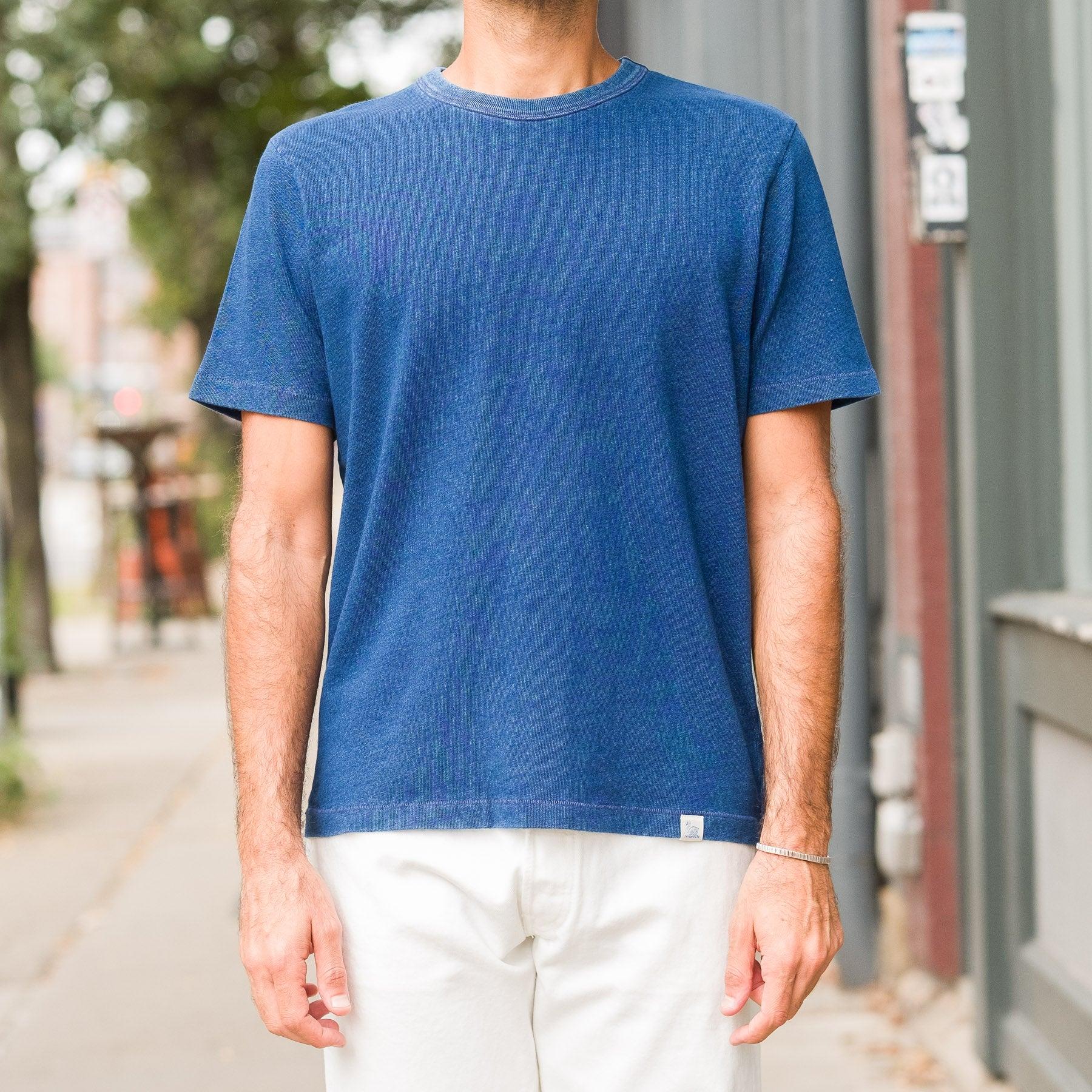 TEE03.520 Supple Authentic Cotton Tee in Indigo