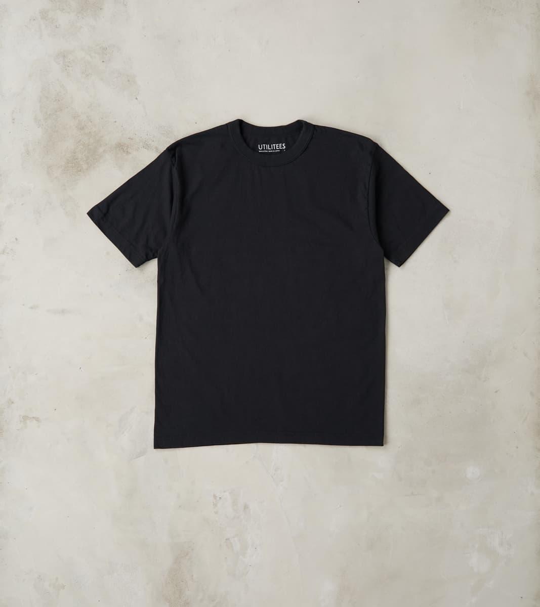 UTIL-BLK - UTILITEES Crew Neck T-Shirt - 5.5oz Loopwheel Black