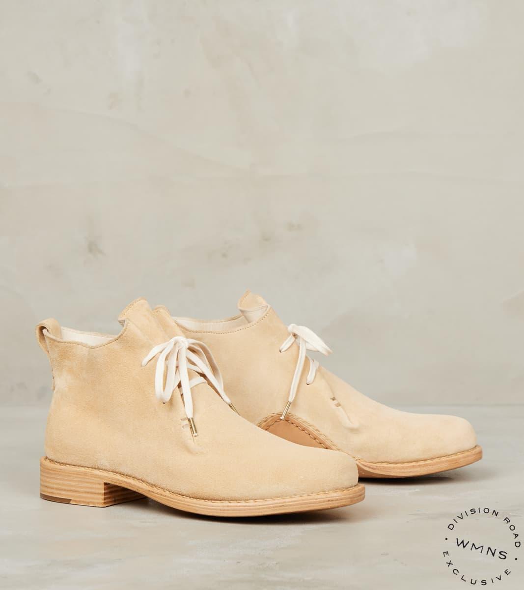WMNs Double Fold - Leather ASP Sole - Sand Calf Suede