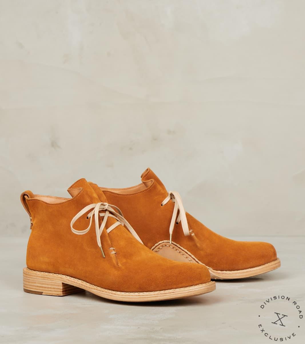 Double Fold - Leather ASP Sole - Clay Calf Suede