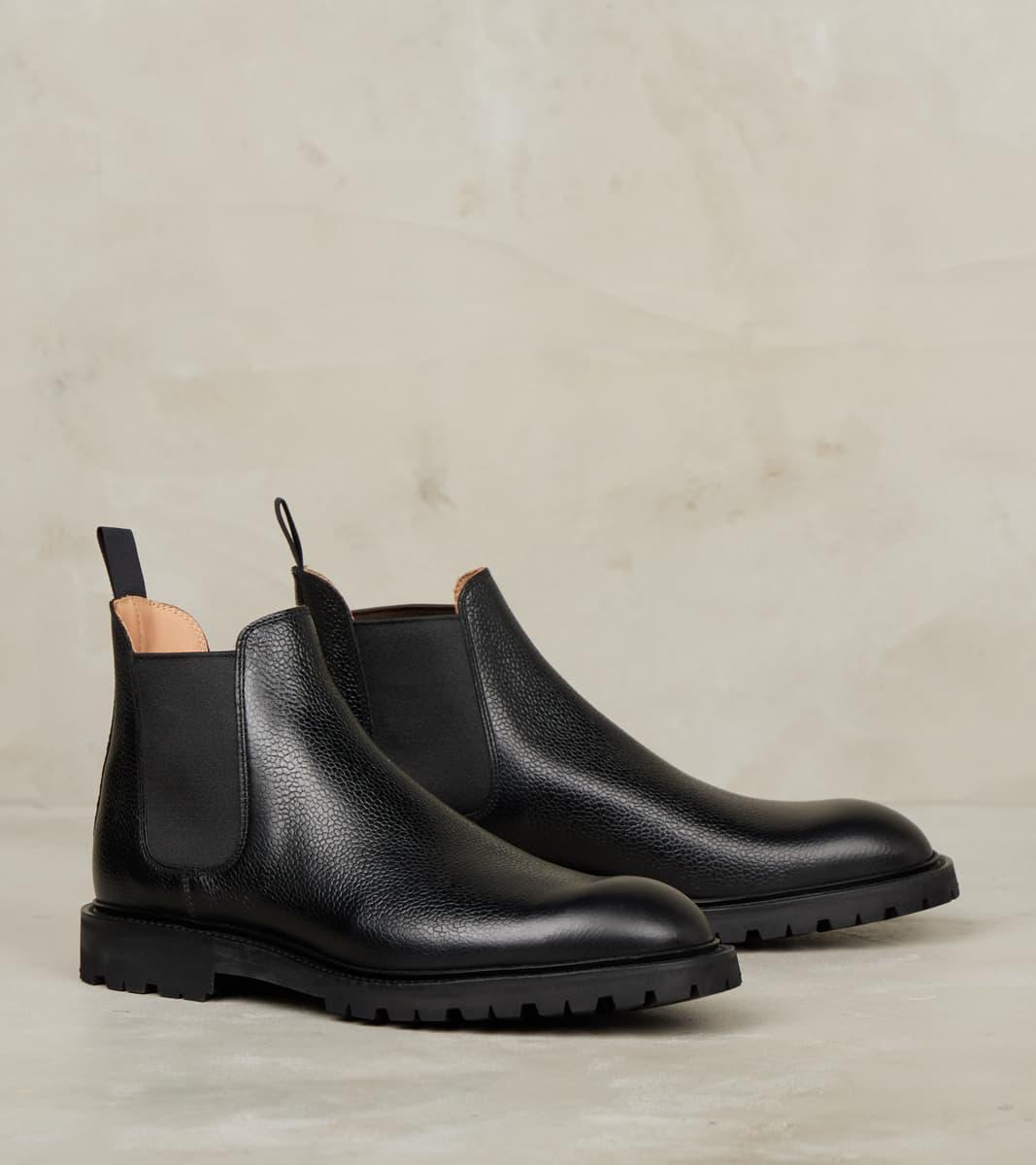 Chelsea 11 - 335 - Vibram Carrarmato - Black Scotch Grain Calf