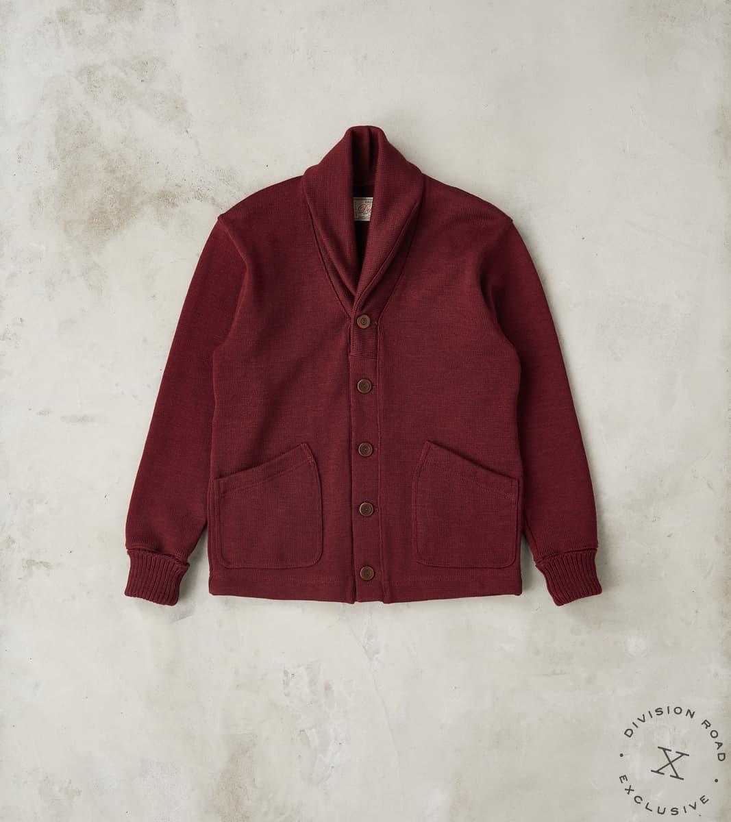 Shawl Cardigan - Burgundy