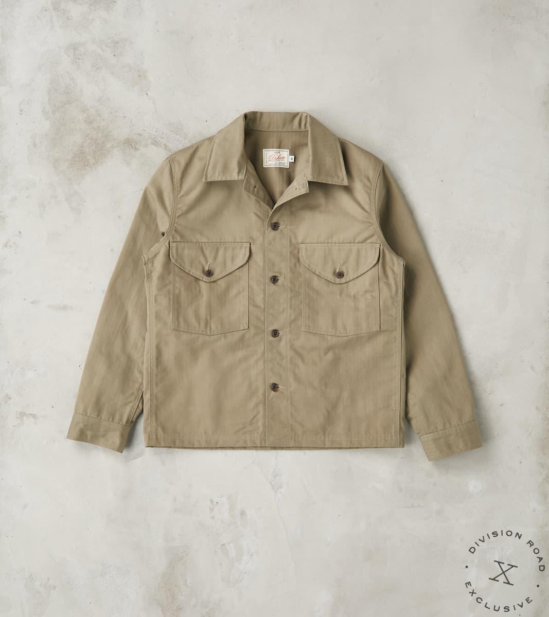 Skyline Overshirt - 12oz H.Stevensons® Dry Waxed Herringbone - Sage