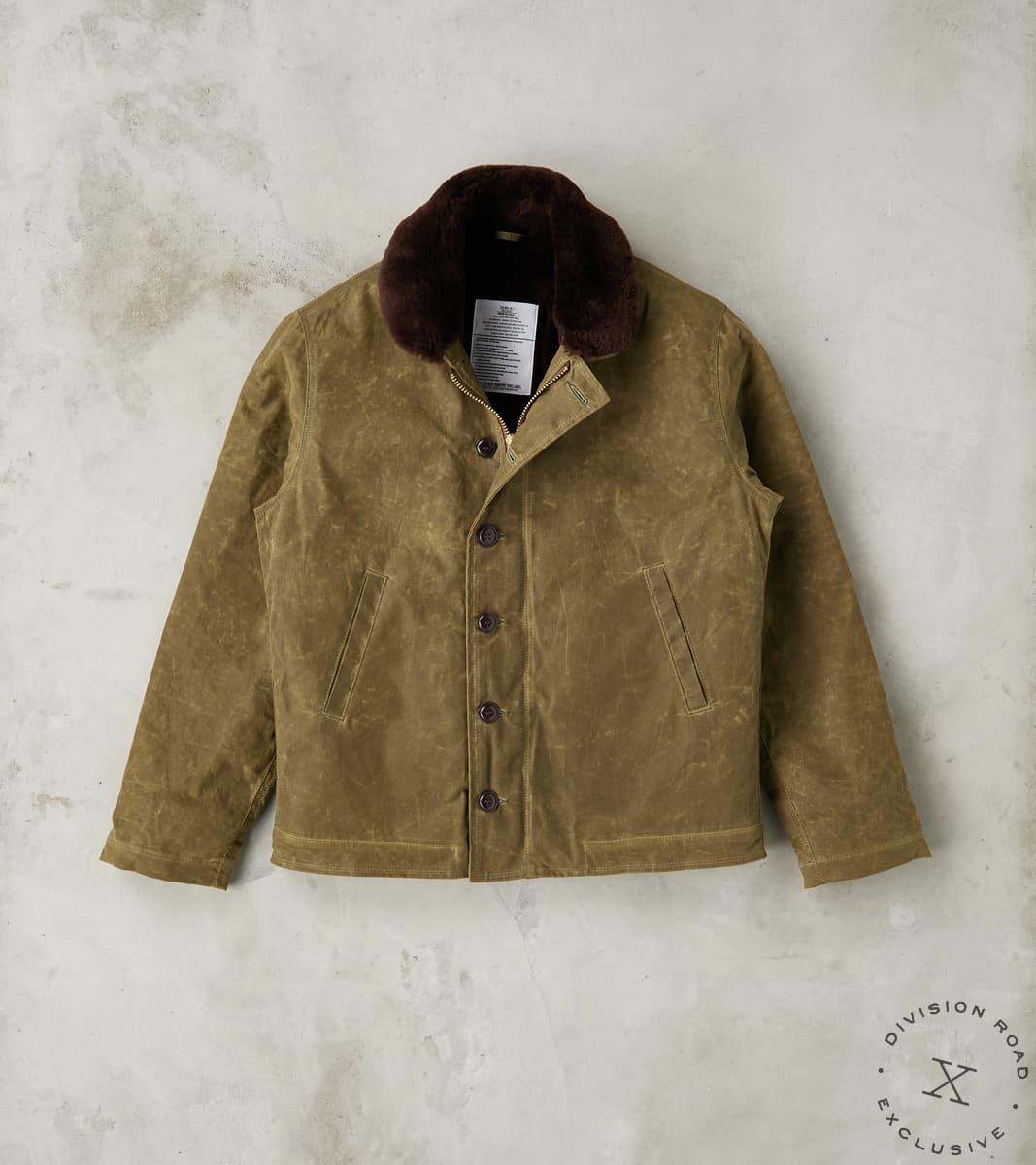 N-1 Deck Jacket - 7oz Martexin Waxed Sailcloth - Military Olive
