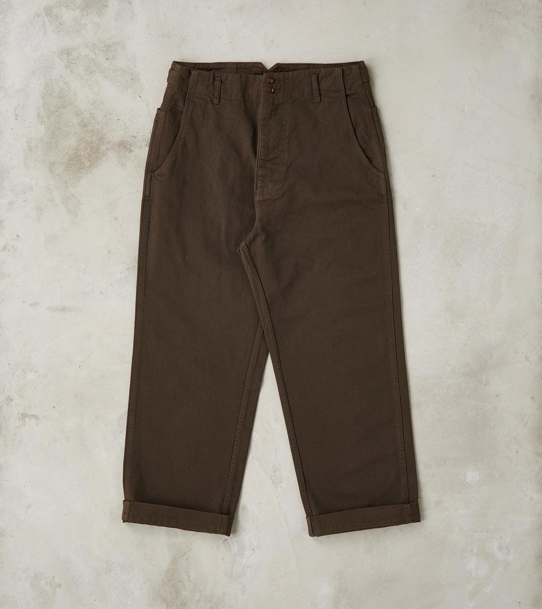 Smith 2608 Utility Pant - Wide Straight - Brown Serge Twill