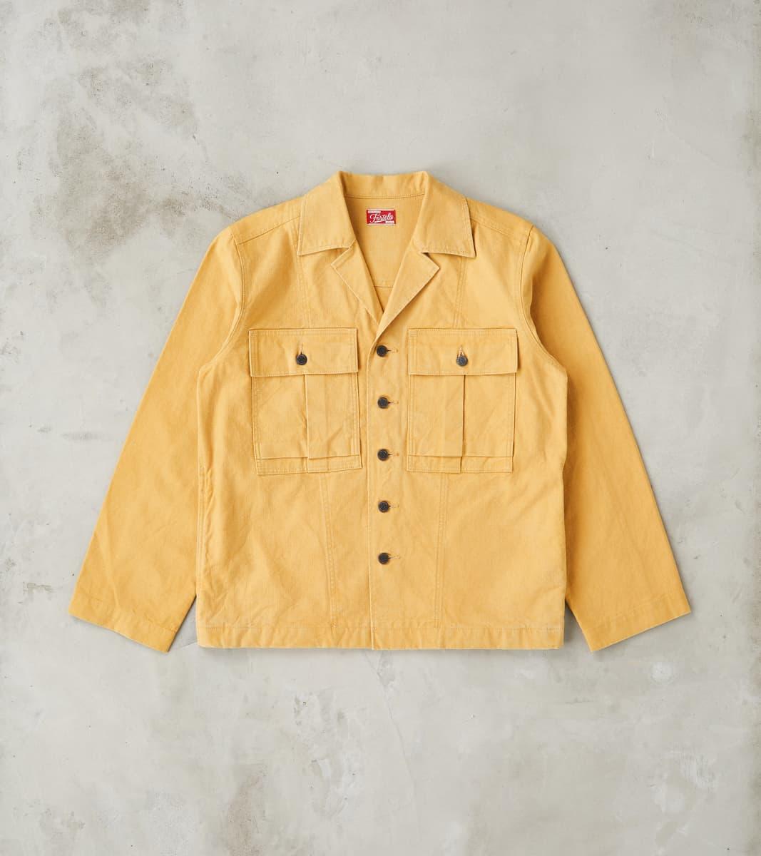 Richard Army Overshirt - Sand Japanese Canvas