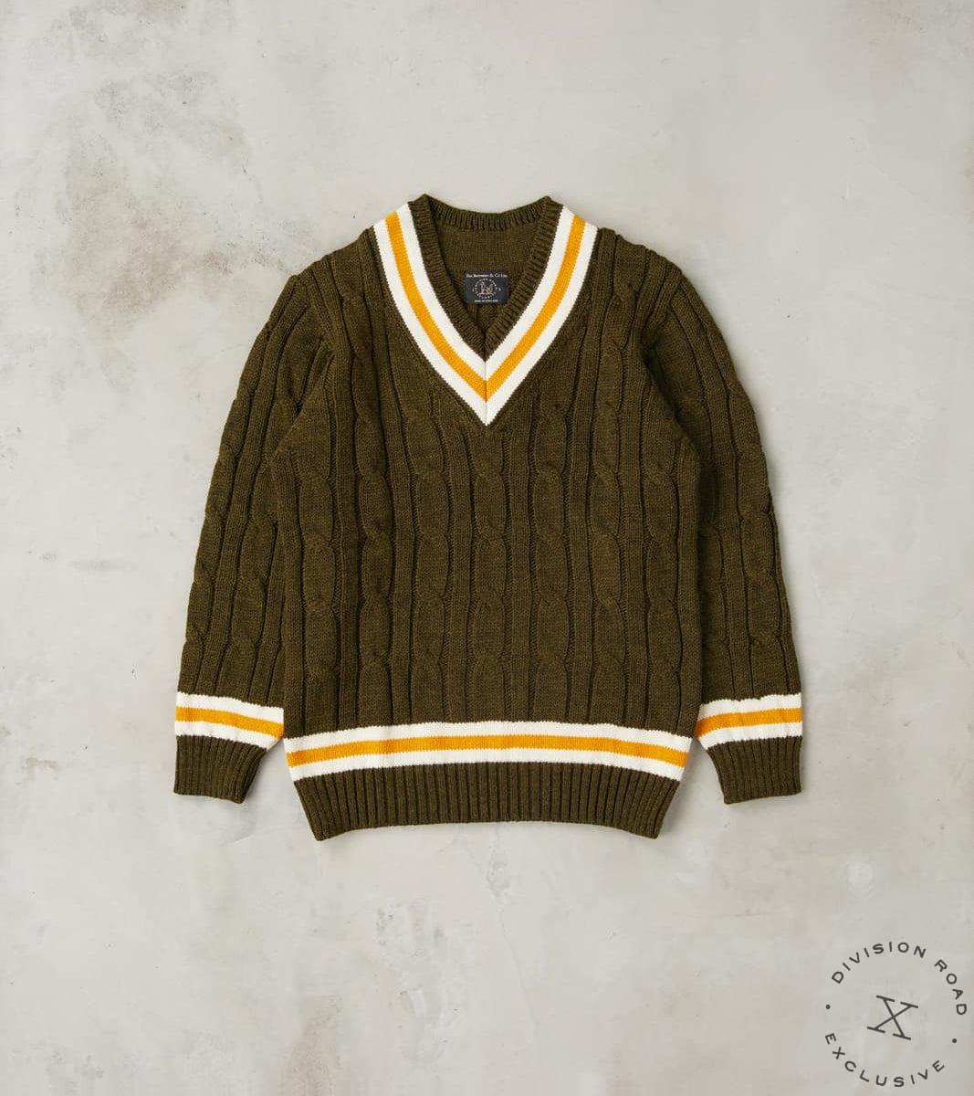 Fox x DR Cricket Club Sweater - Cedar & Brass