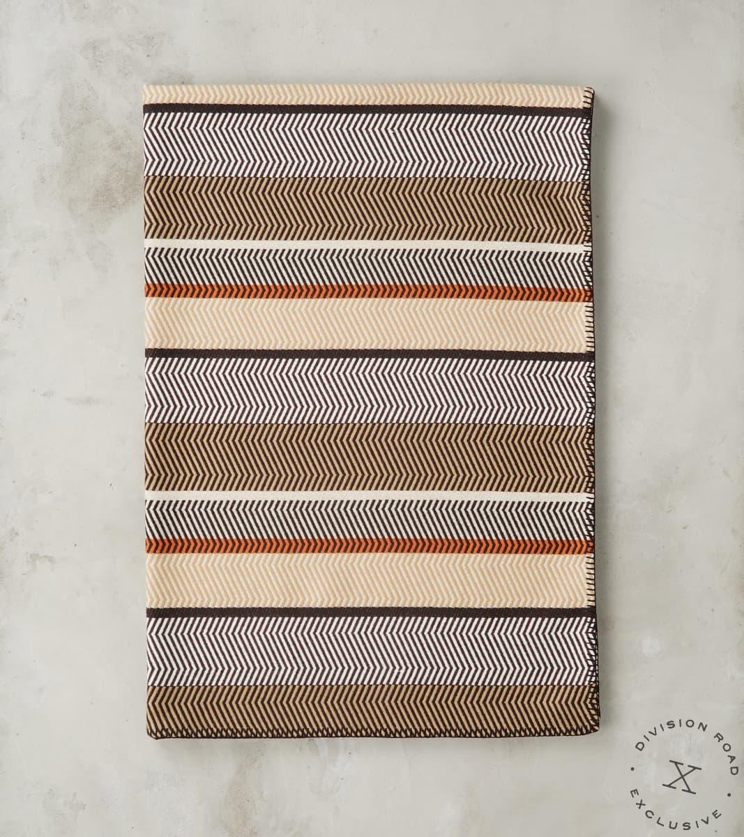Fox x DR Journey of Style Jacquard Grand Herringbone Blanket
