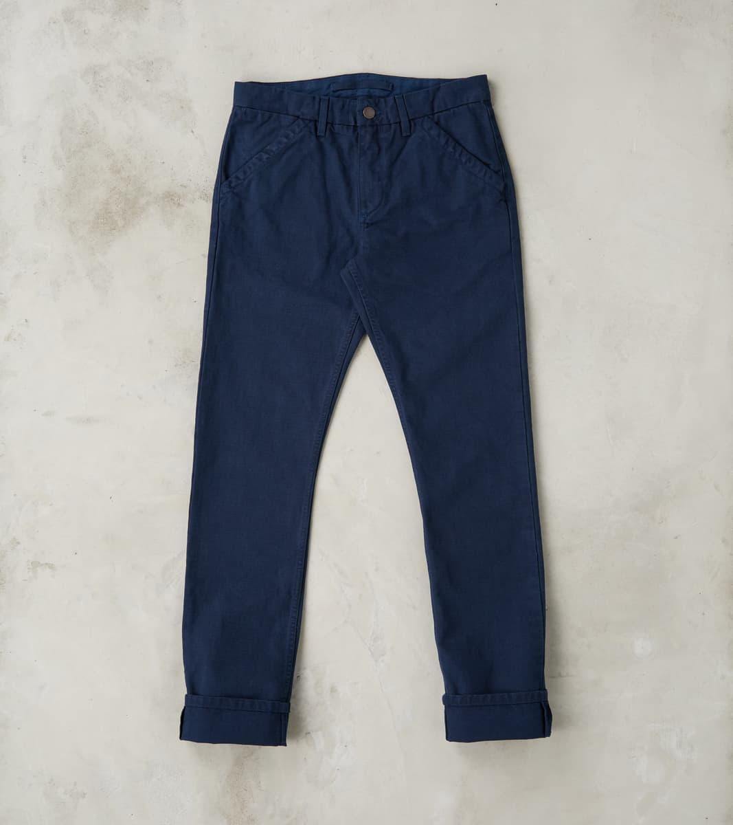 Workers Chino - 14oz Japanese Military Slub Canvas - Navy