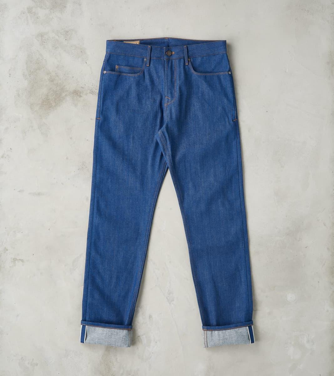 Portola - Classic Tapered - 12oz Vintage Blue Broken Twill