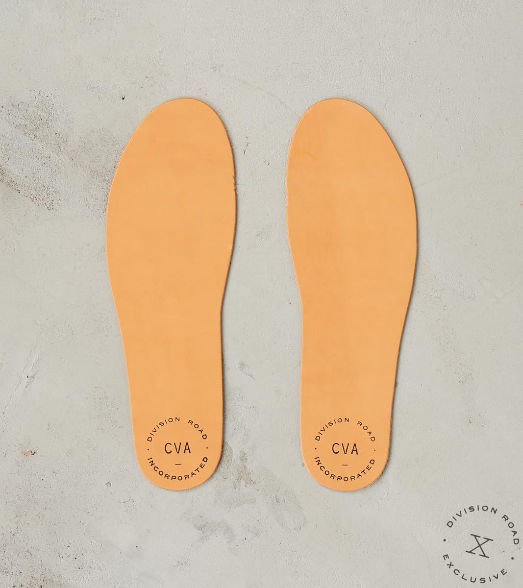 Division Road CVA Standard Insole - Natural Vegetable Tanned Leather