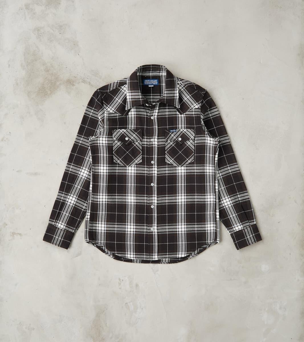 439-BLK - Western - 9oz Selvedge Flannel Black Check