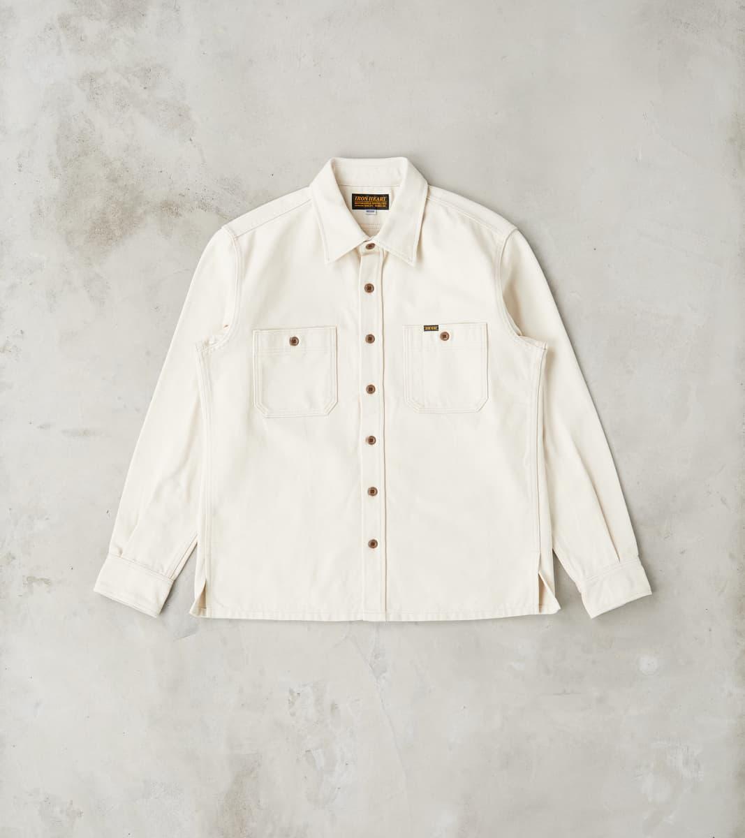 423-IVO - Work Overshirt - 13oz Ivory Oxford Cloth