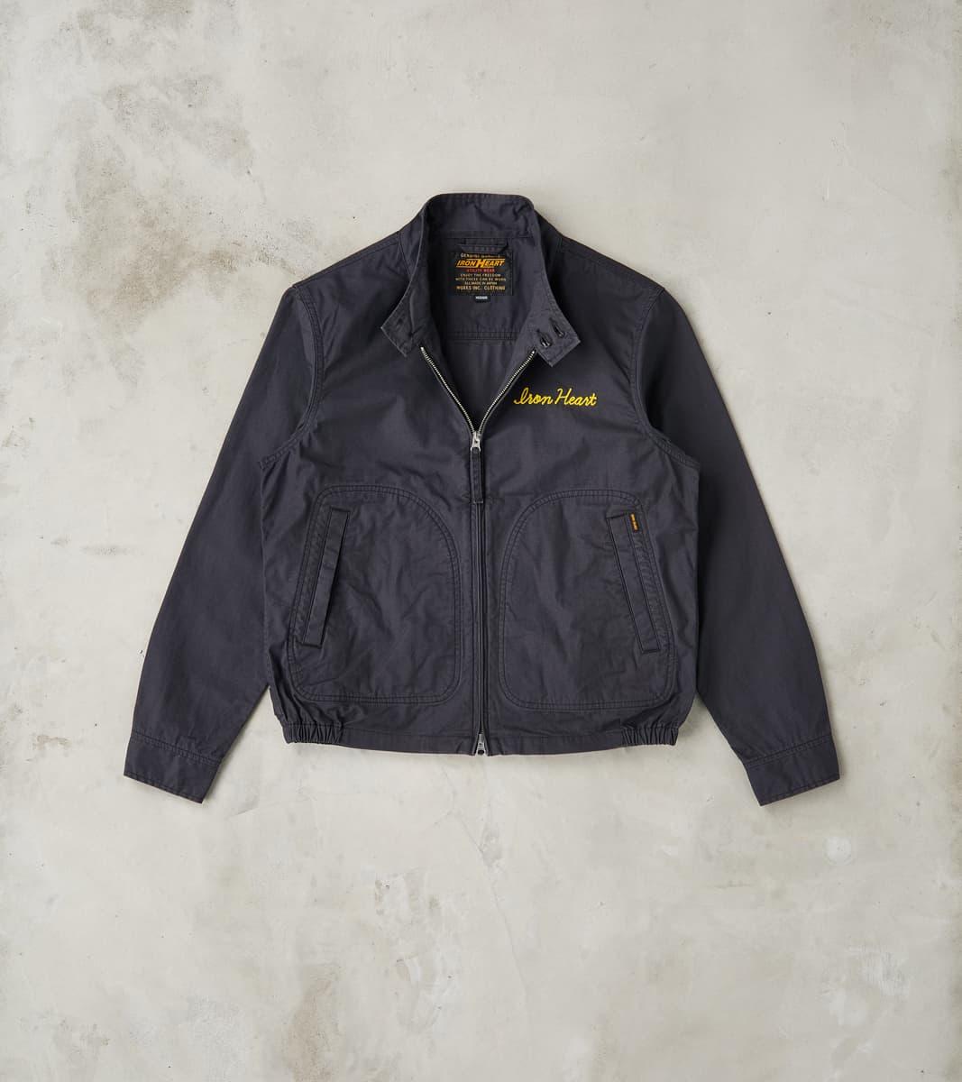 165J-BLK - Drizzler Jacket -  6.2oz Black Serge Twill