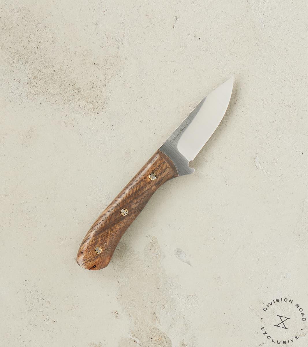The Fields Artisan Handmade Nitro-V Stainless Steel & Blackened Red Oak Fieldmate