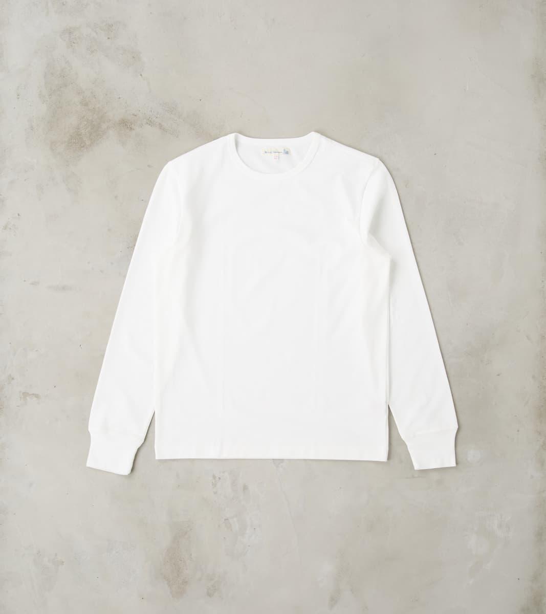 2M15LS Good Originals - 6.8oz Vintage Machine 2-Thread Longsleeve - 01 White