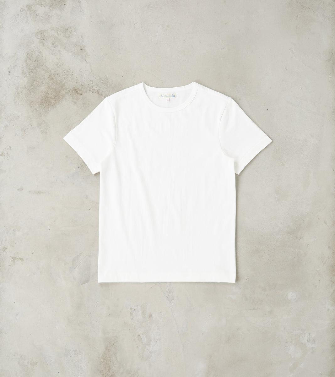 215 Good Originals - 7.2oz Loopwheeled 2-Thread T-Shirt - 01 White
