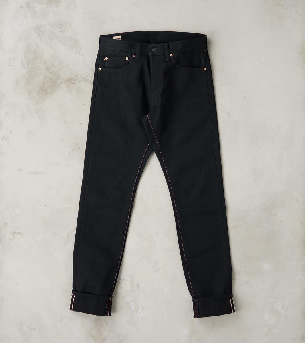 0405-B - High Tapered - 15.7oz Black x Black