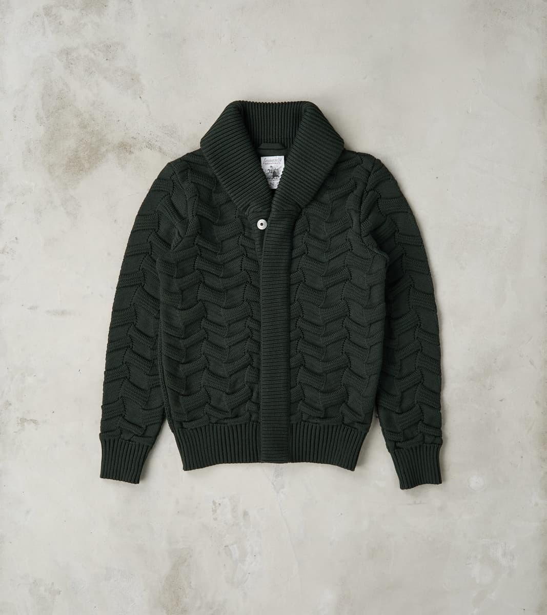 Epigon Cardigan - Dark Forest Green