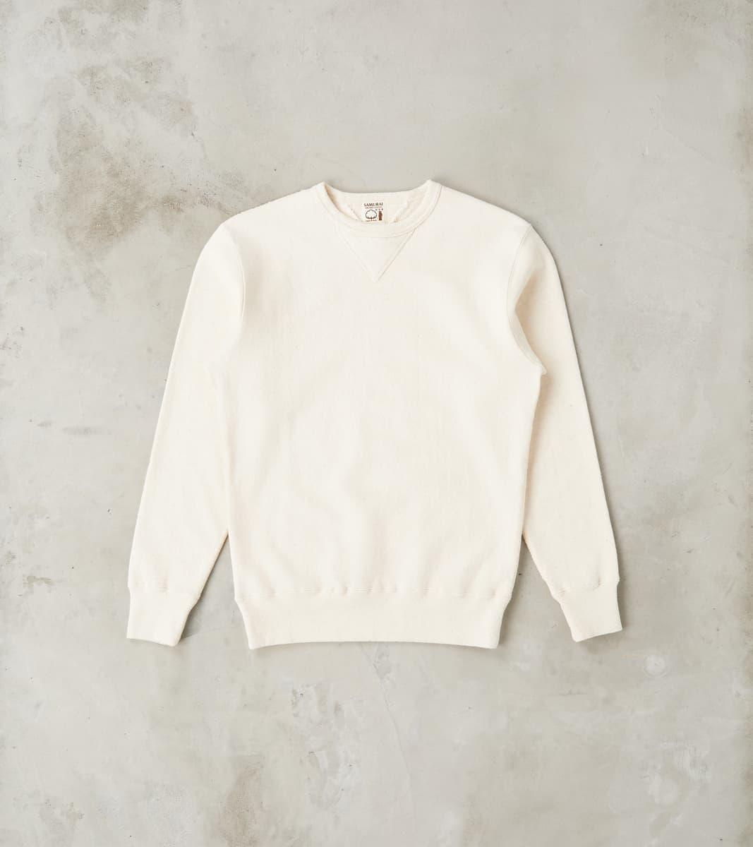 SWS-SC01 Japanese Cotton Heavyweight Sweatshirt - Natural