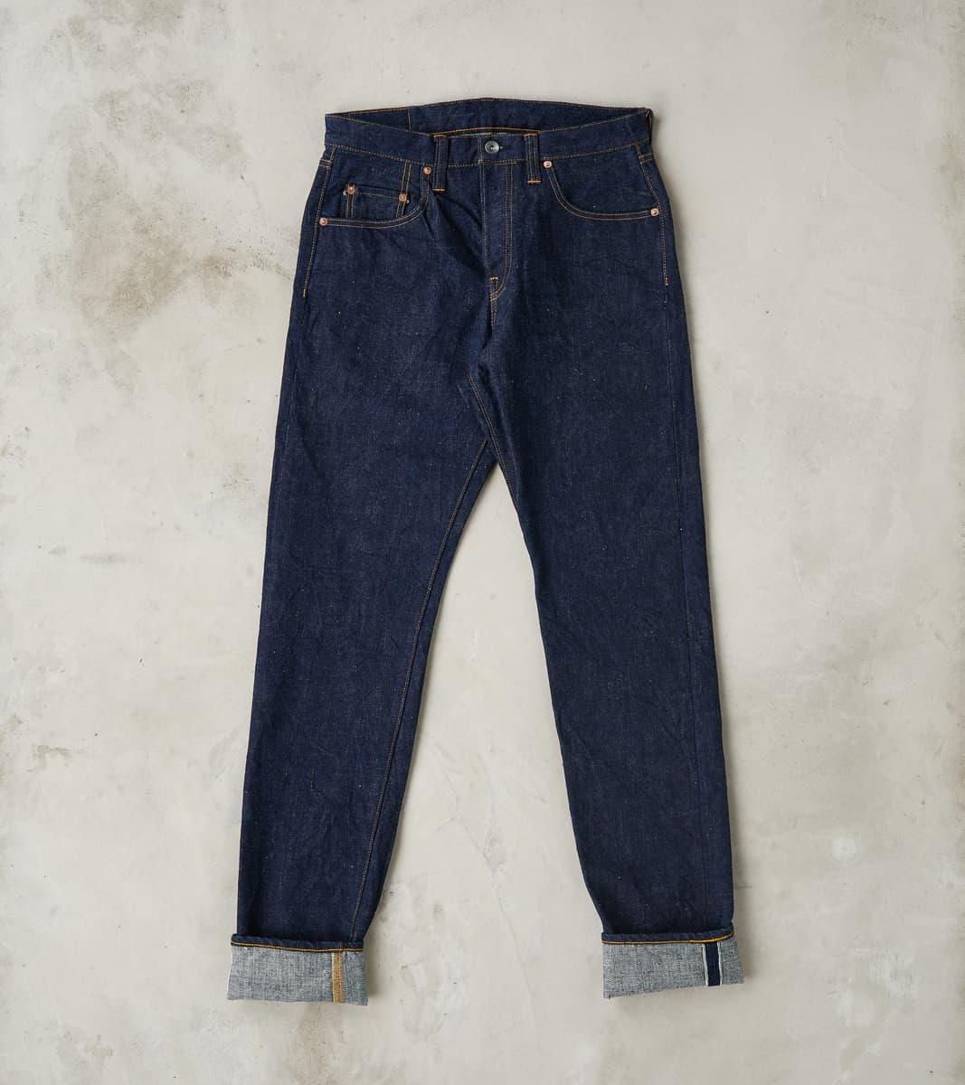 S211AX 18oz Ai Plus Benkei Natural Indigo - Relaxed Tapered