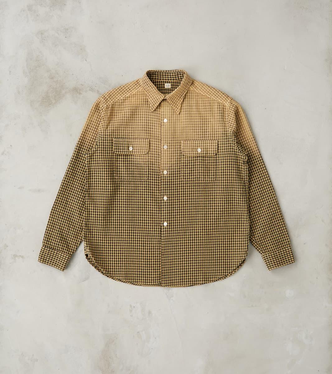 Lot. 117 Work Shirt - Amundsen Dobby Check - Faded Beige