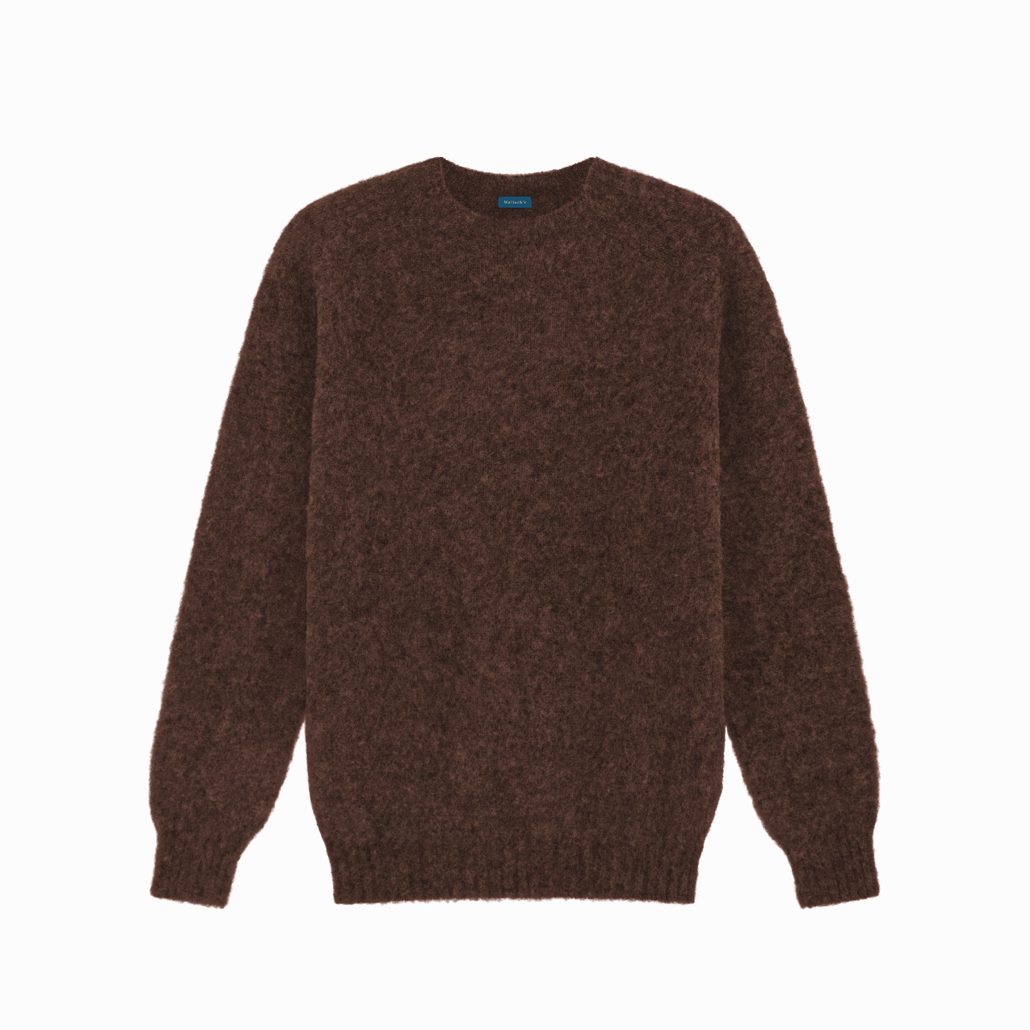 Brown Kelso "Shaggy Dog" Brushed Shetland Jumper | Malloch's Shetland Knitwear