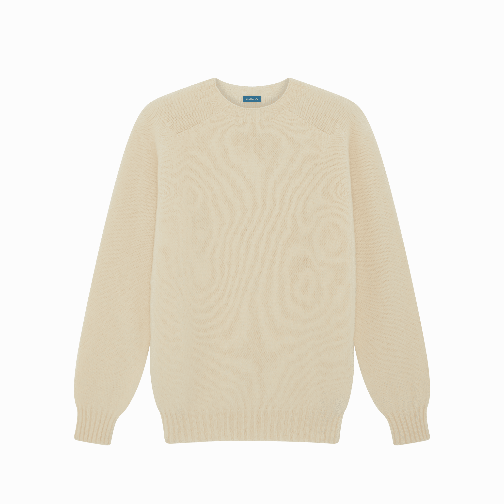 Cream Kelso Brushed Shetland Jumper | Malloch's Premium Shetland Knitwear