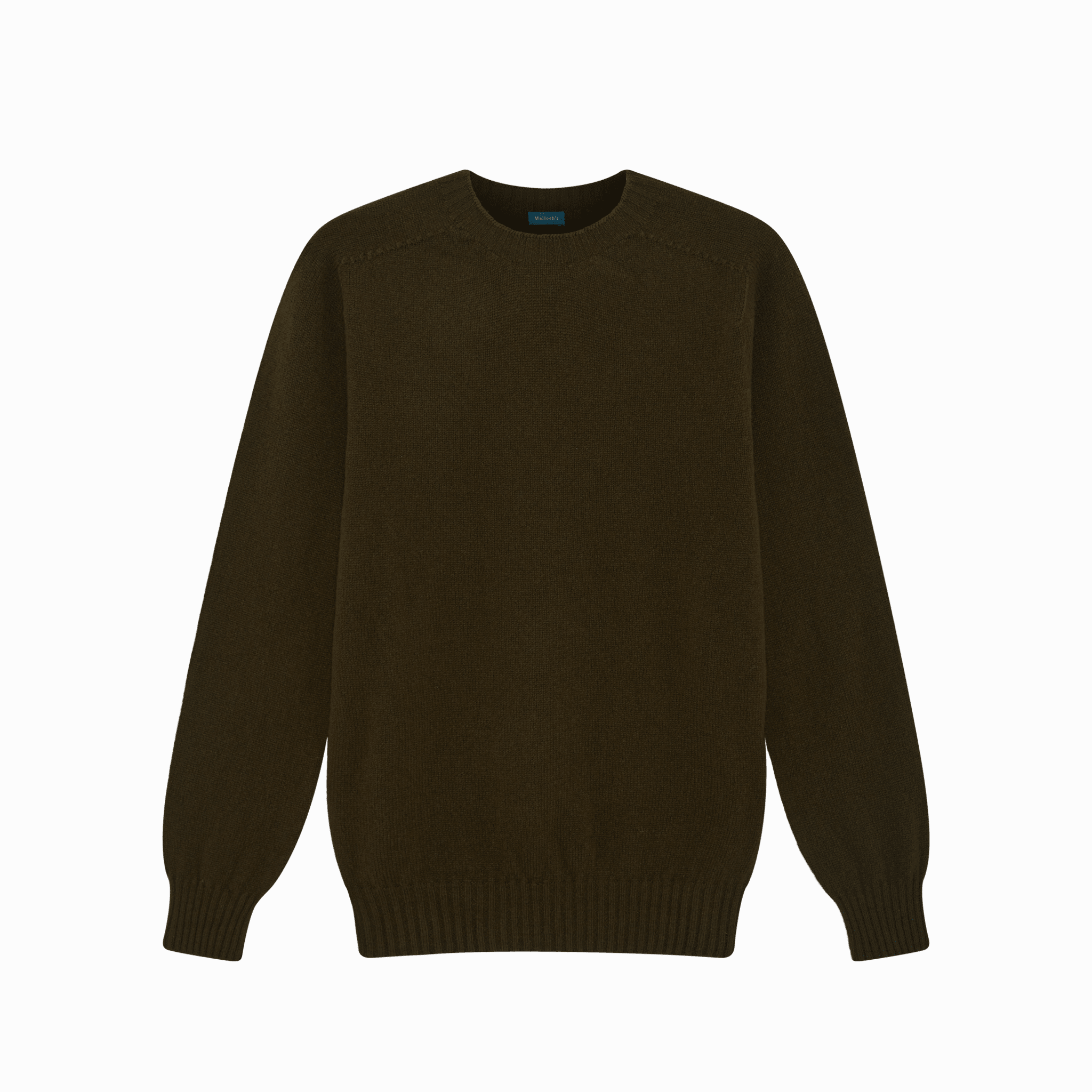 Military Green Preston Superfine Lambswool Jumper