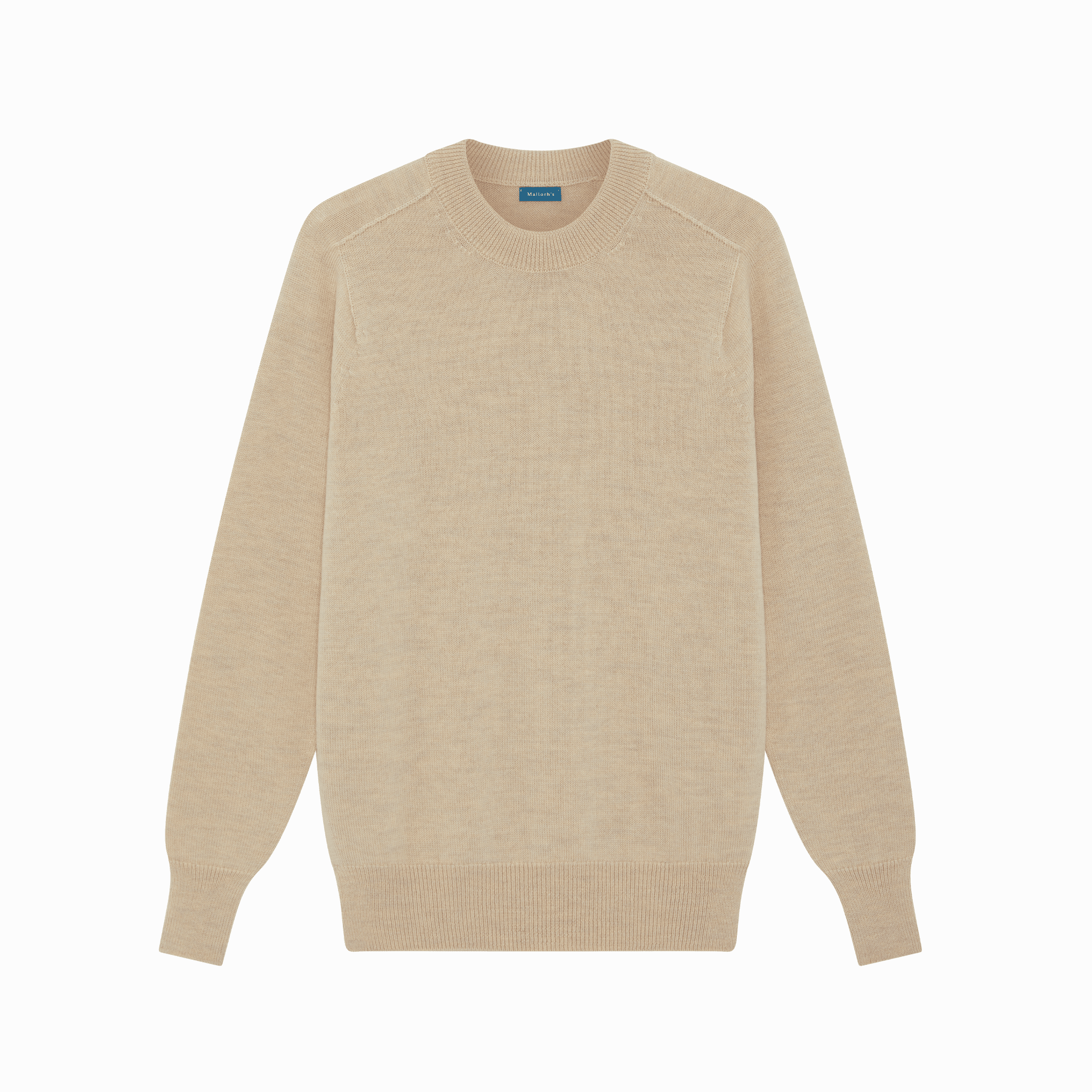 Natural Easton Merino Crew Neck Sweater | Understated Luxury Knitwear