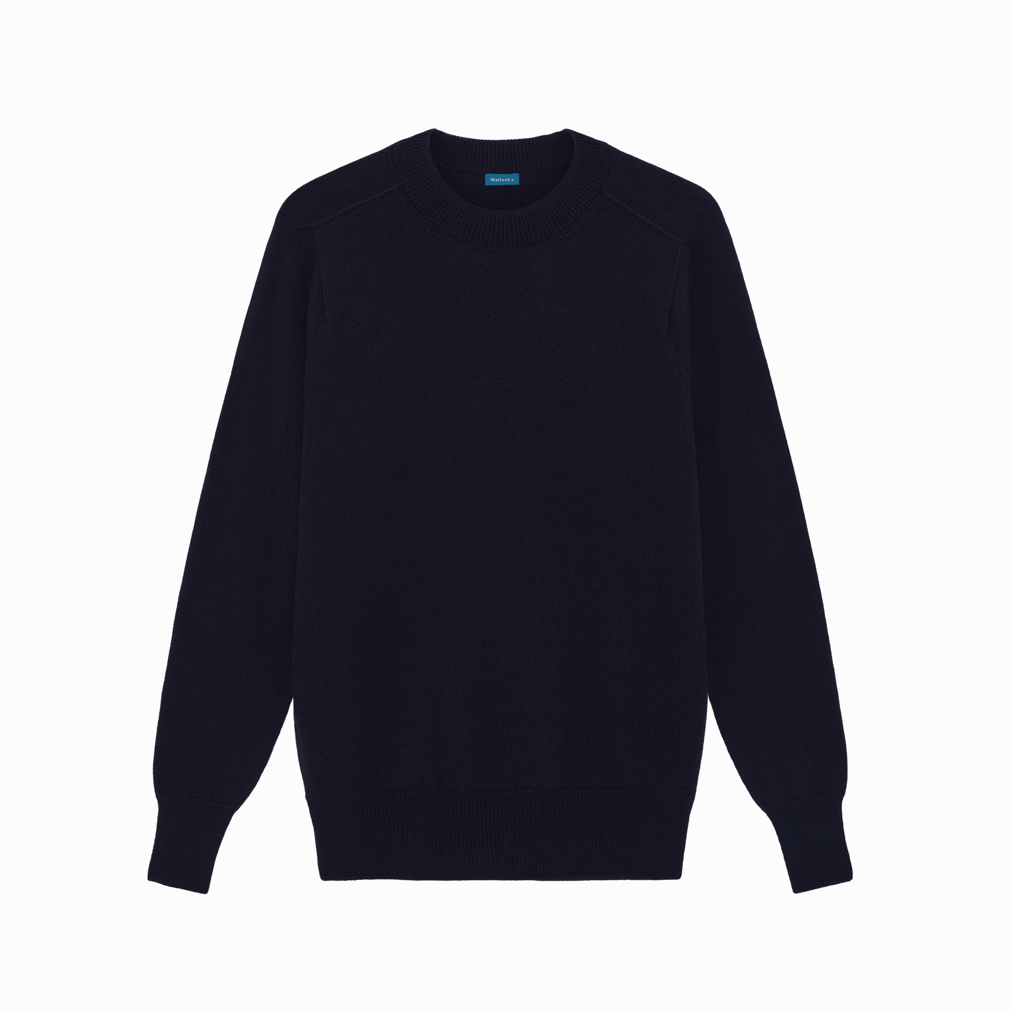 Navy Easton Merino Crew Neck Sweater | Understated Luxury Knitwear