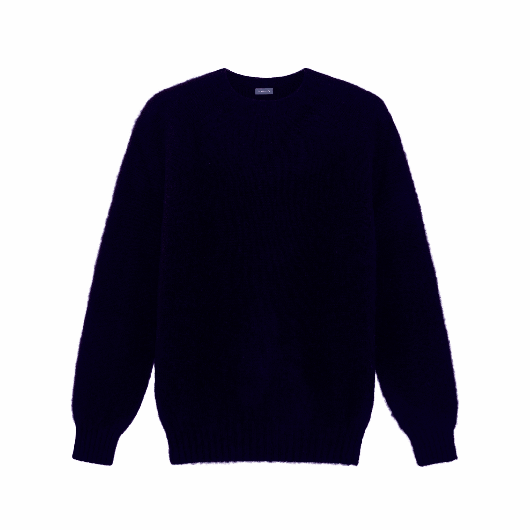 Navy Kelso "Shaggy Dog" Brushed Shetland Jumper | Malloch's Shetland Knitwear