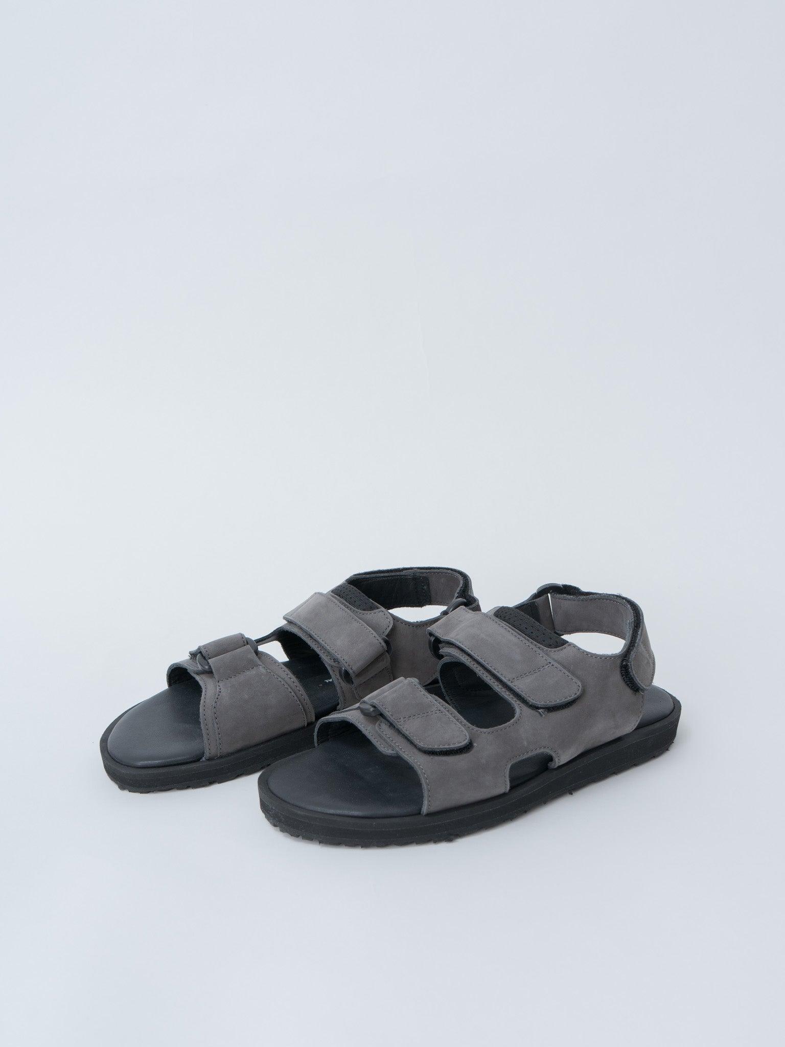 1837NL British Military Sandal - Dark Gray Nubuck