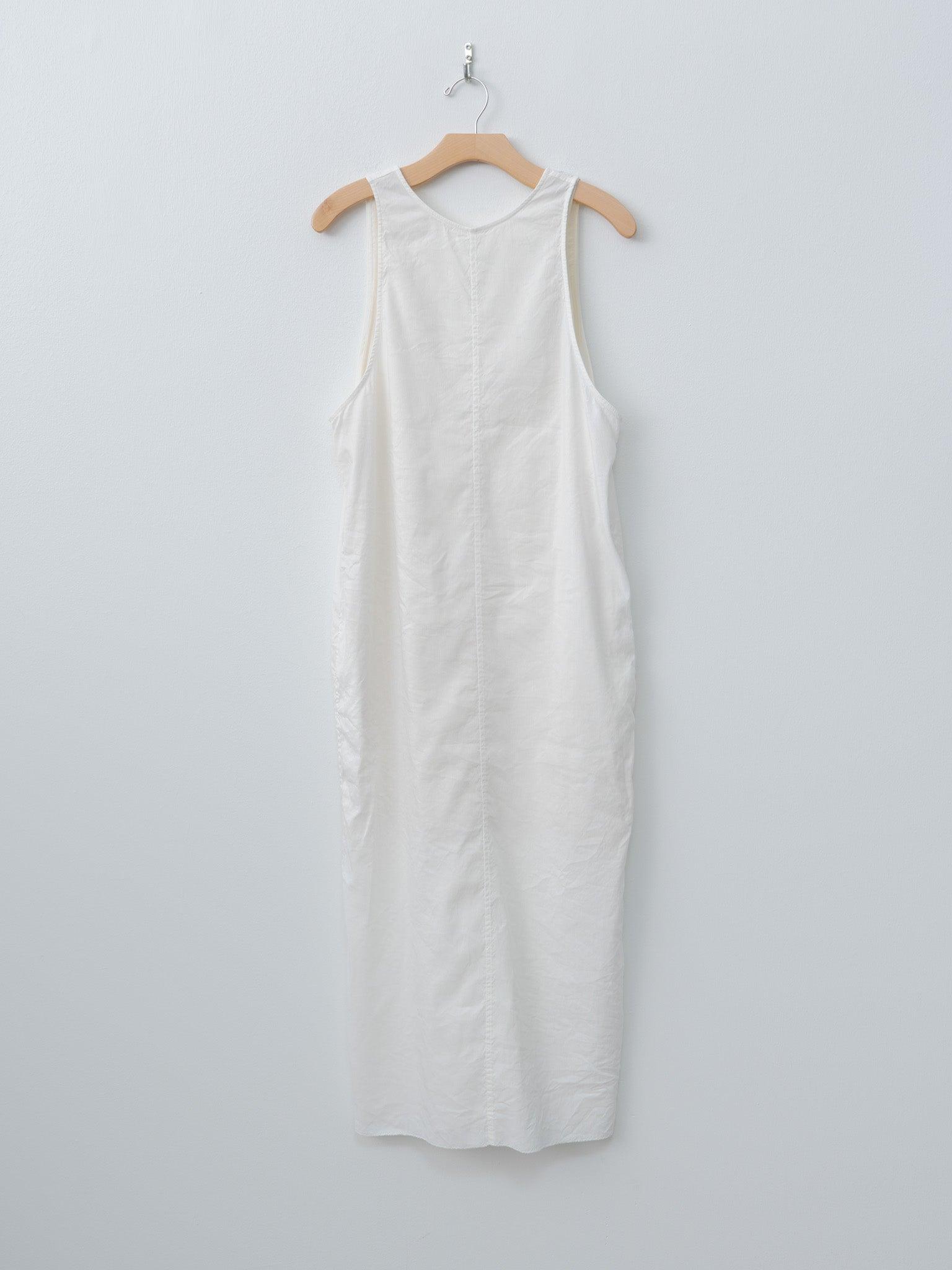 Washed & Wrinkled Cordlane Dress - Off White