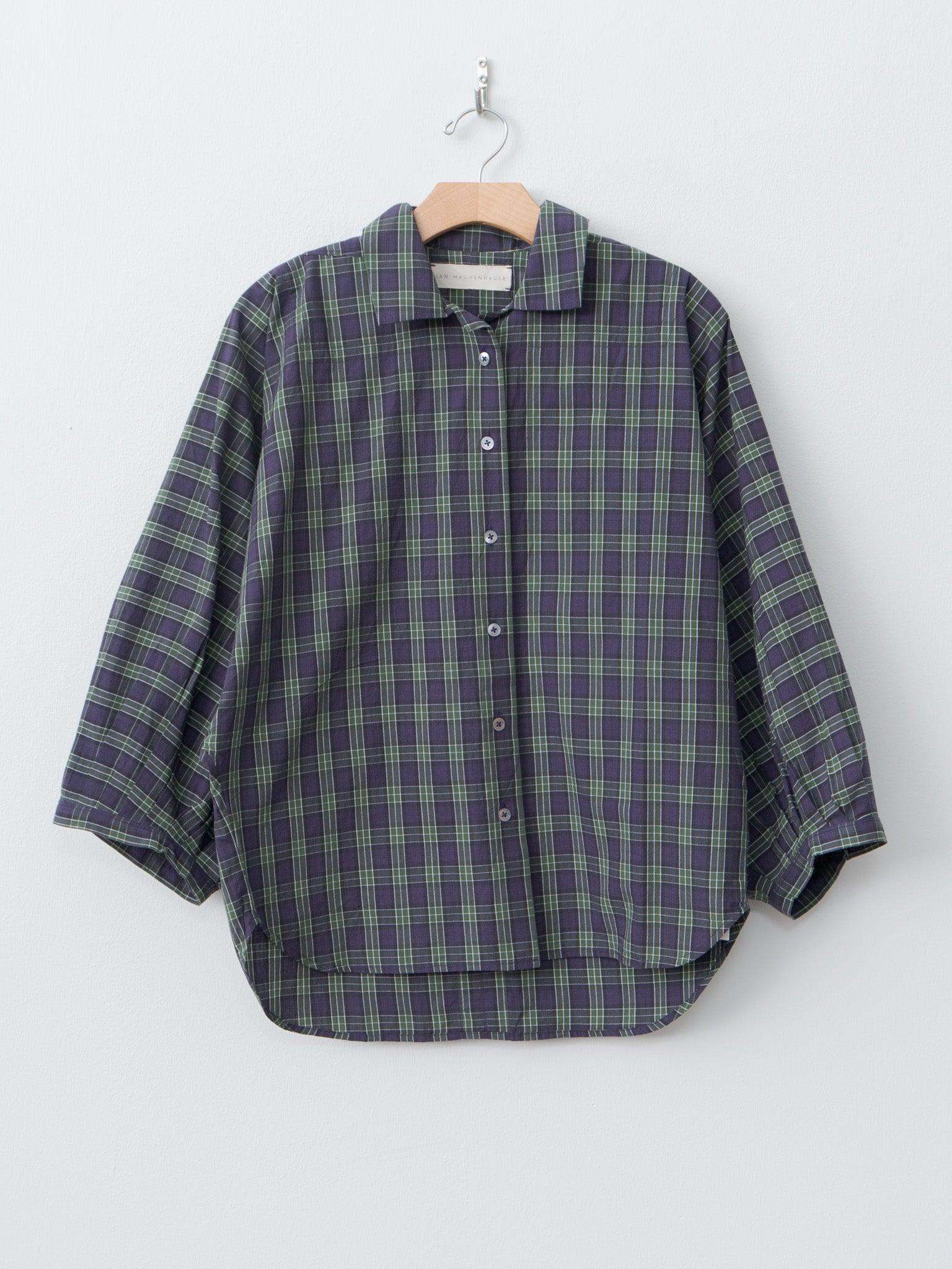 Nana Shirt - Purple Check