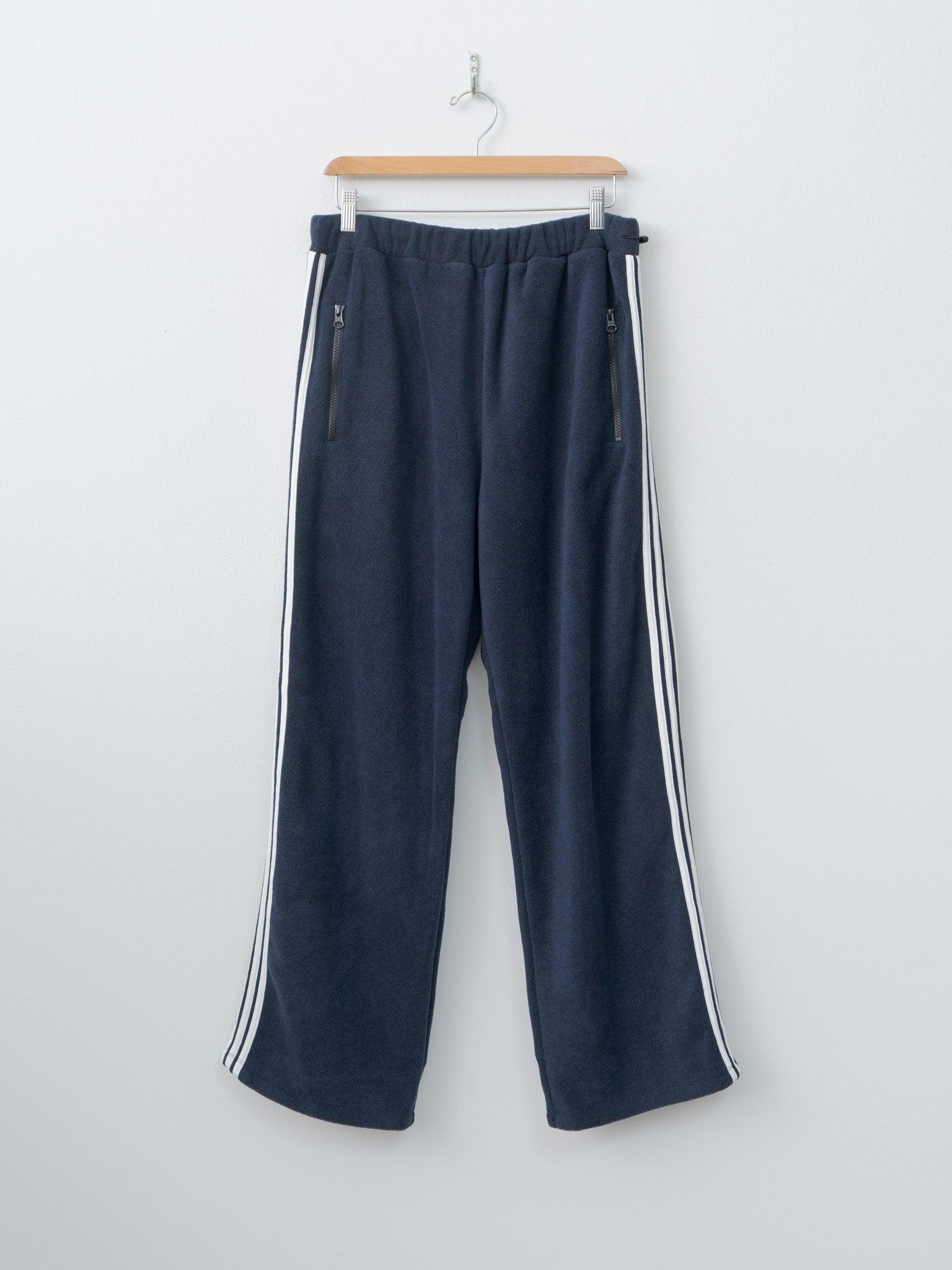 Fleece Loose Fit Track Pants - Navy