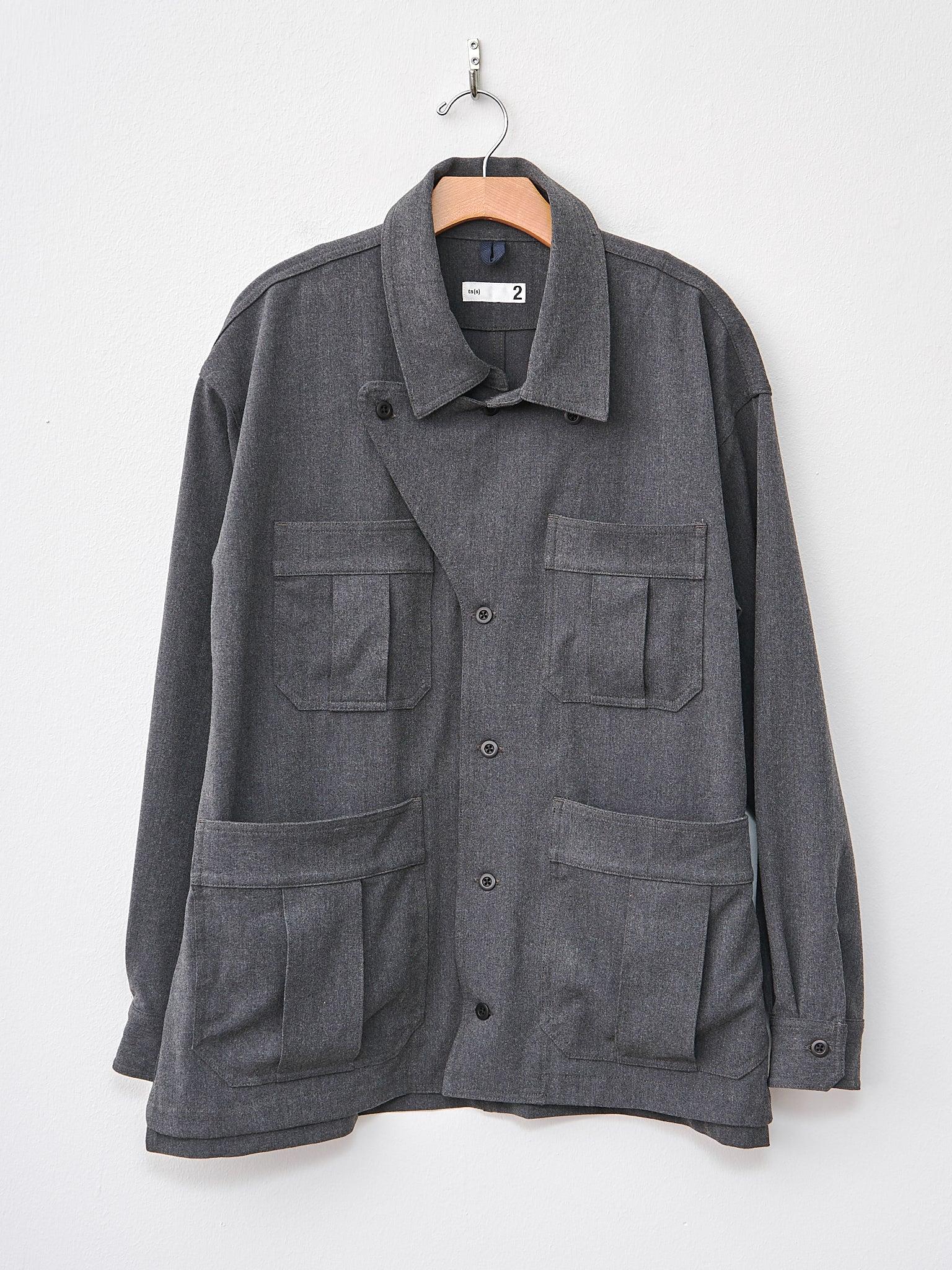 Thermolite Stretch Military Shirt Jacket - Charcoal