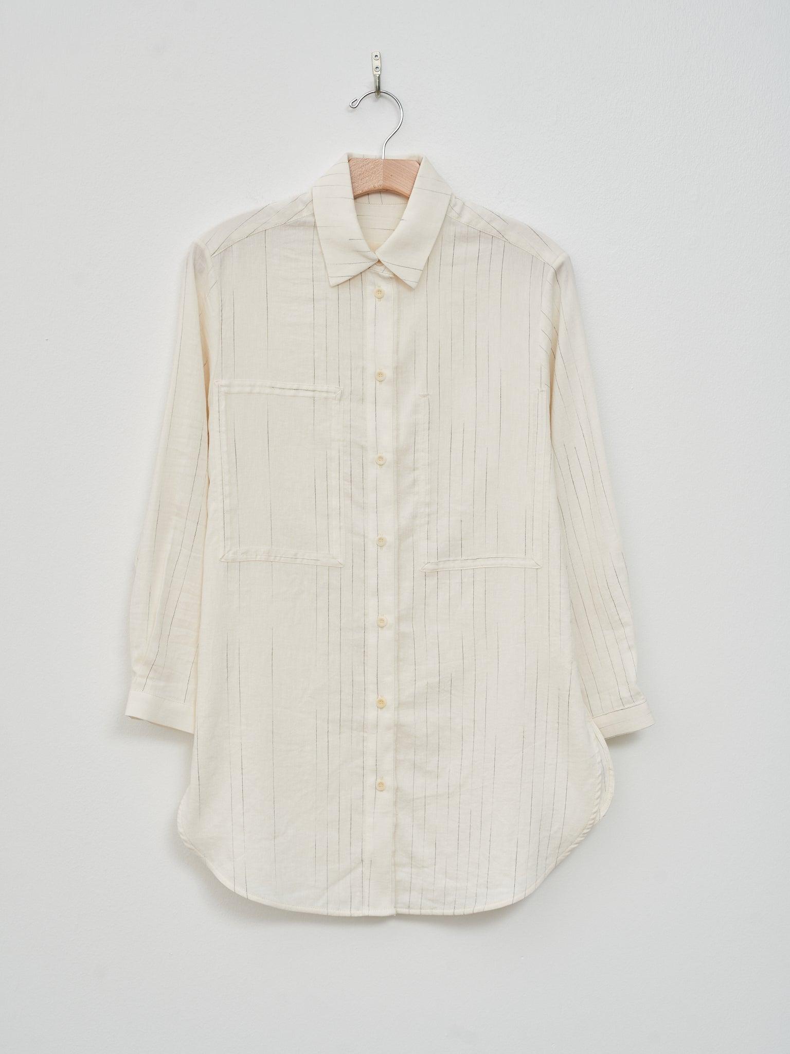 The Tailor Shirt - Fading Stripe Raw/Lead