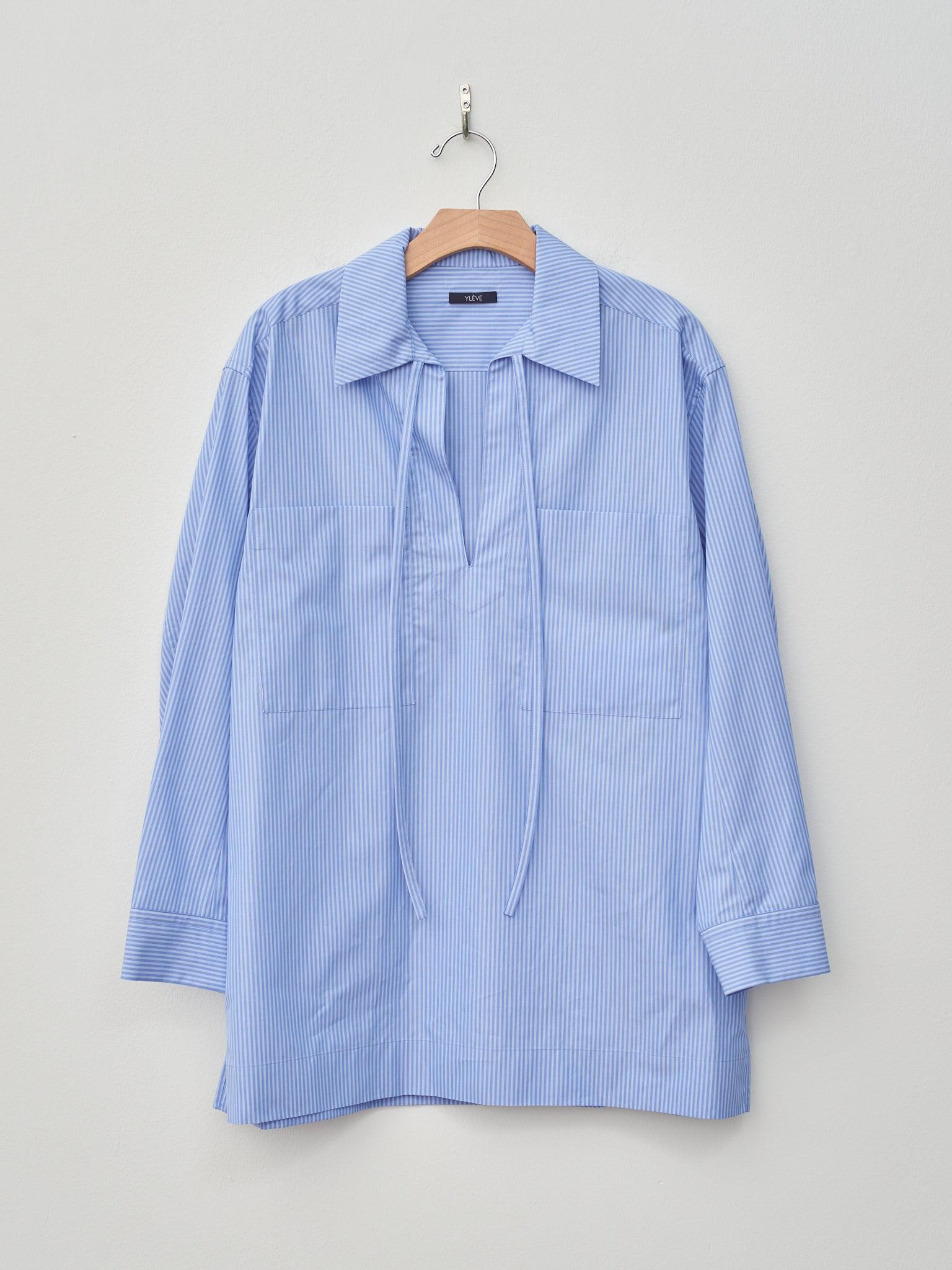 Cotton Typewriter P/O Tunic Shirt - Stripe