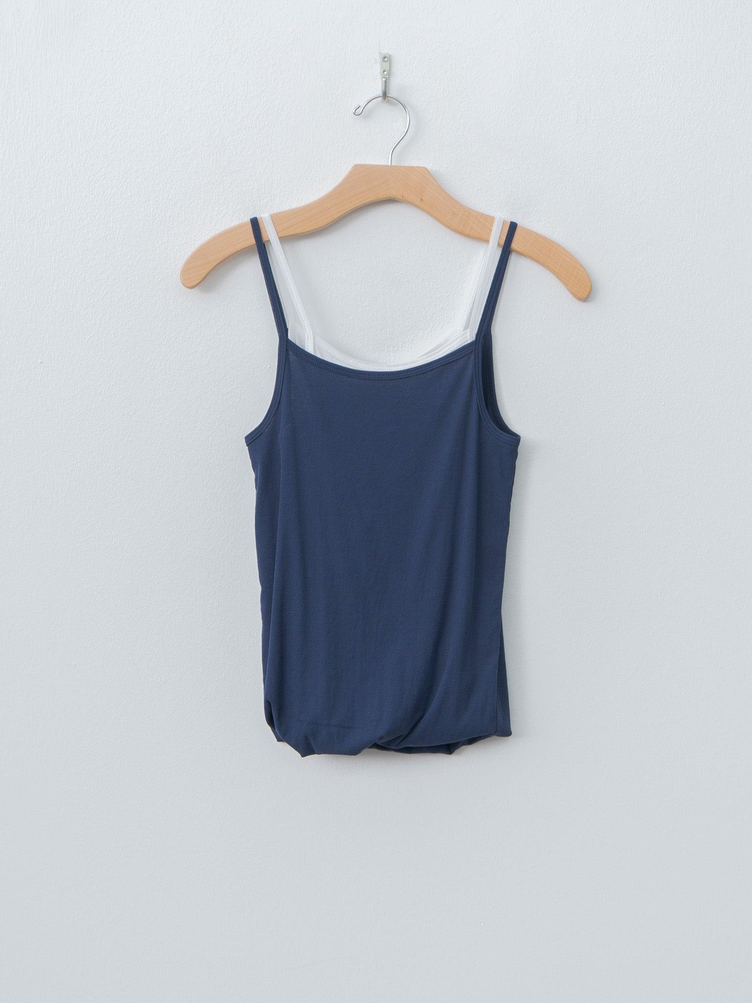 Twisted Cotton Camisole - Navy