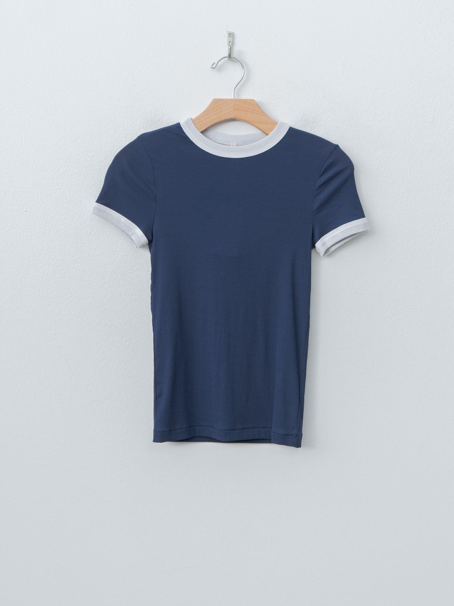 Twisted Cotton T-Shirt - Navy