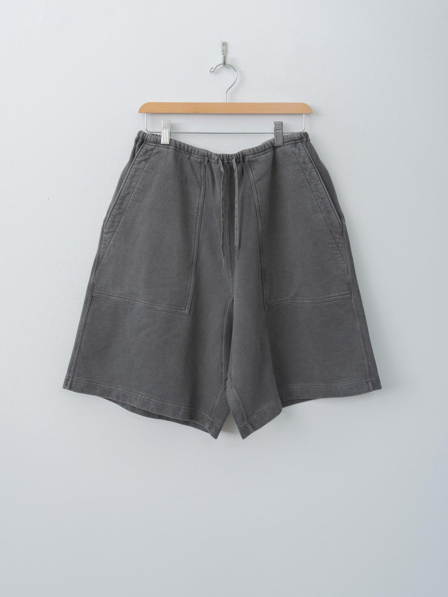 Light Sweat Fatigue Shorts - Black Pigment Over Dye