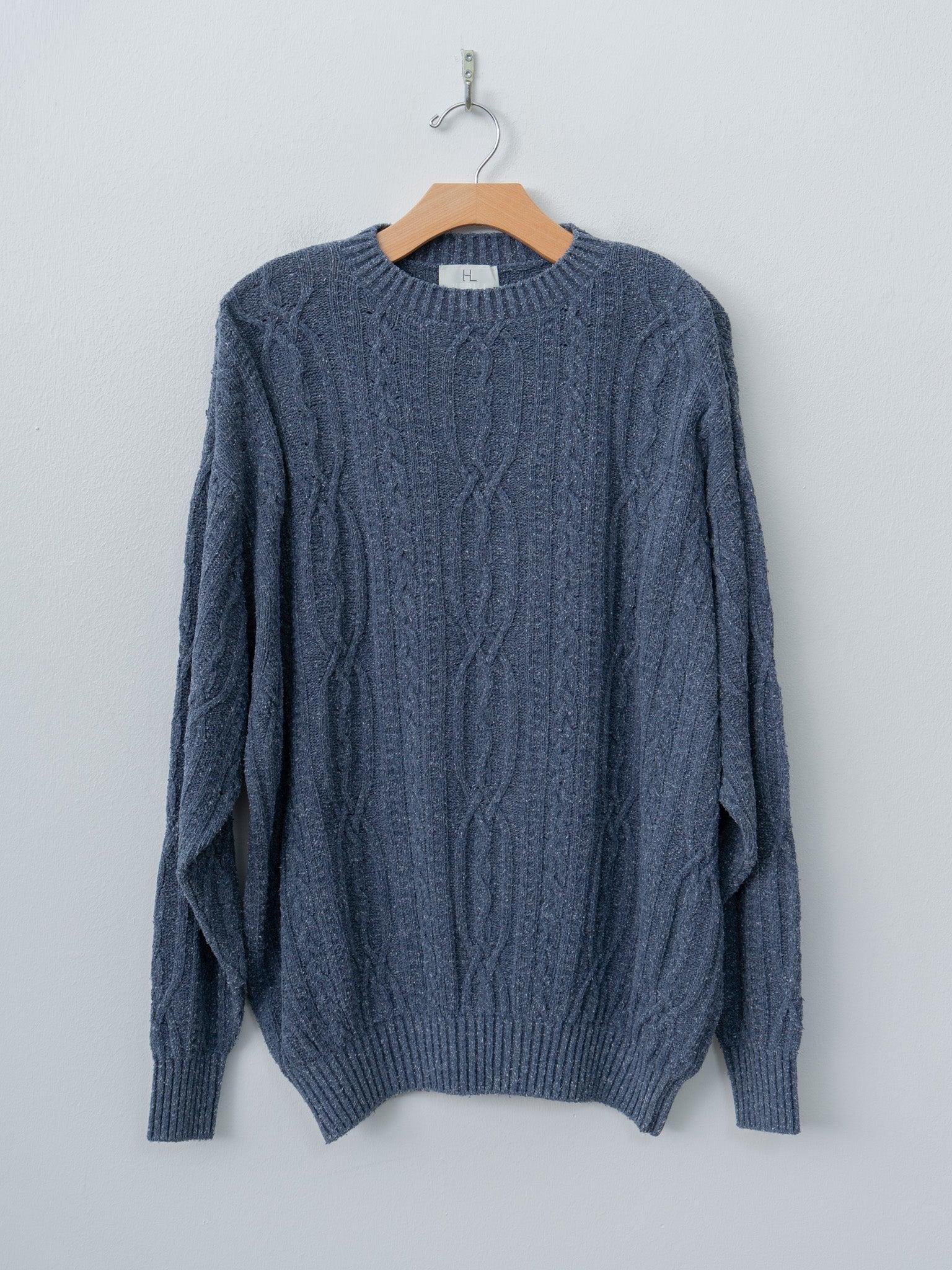 Silknep Cable Sweater - Indigo