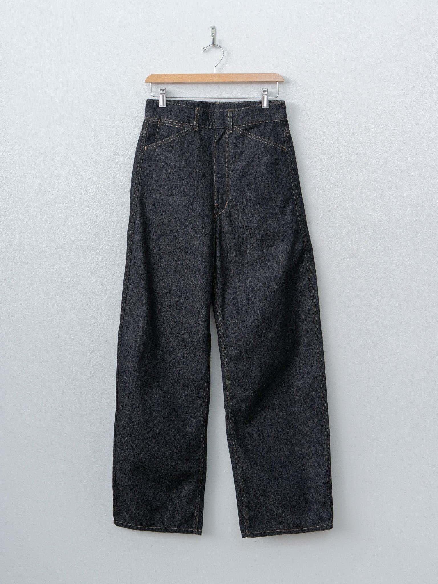 High Waisted Curved Pants - Slate