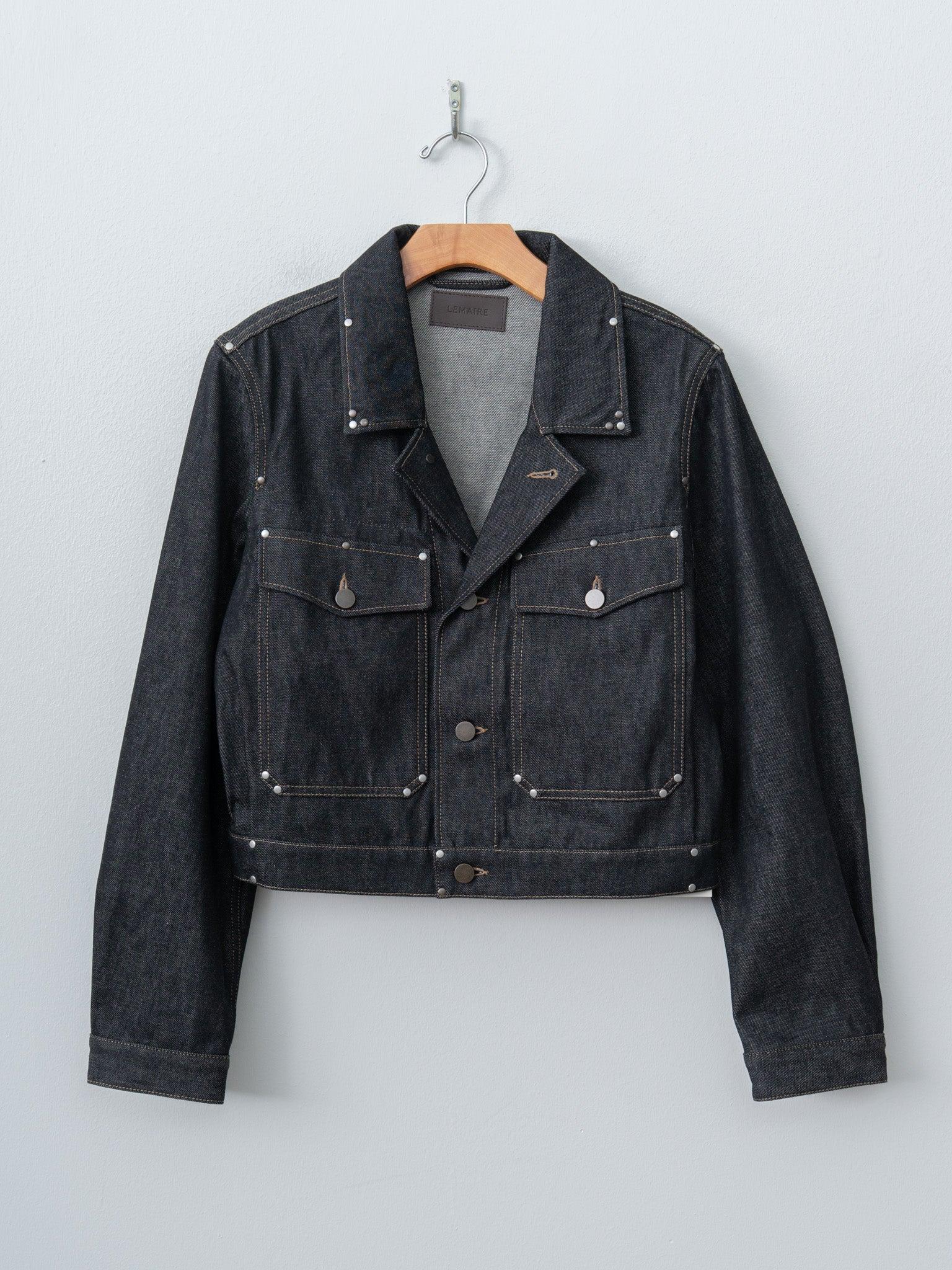 Cropped Blouson With Studs - Slate