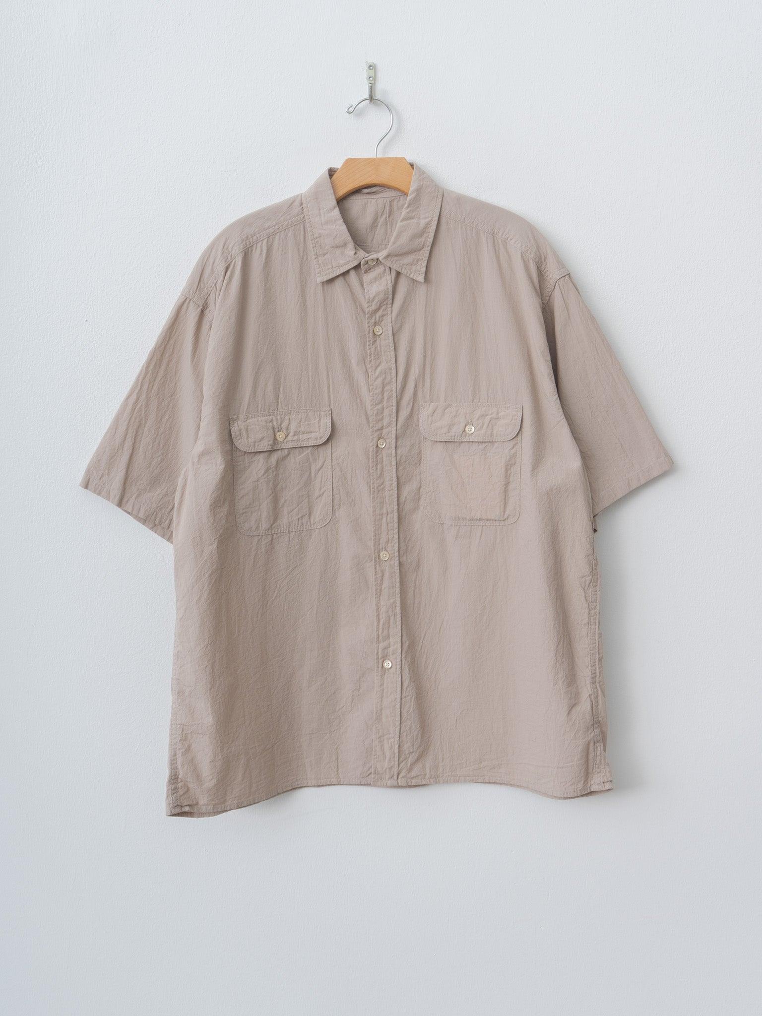 Hard Twist Chambray S/S Work Shirt - Beige