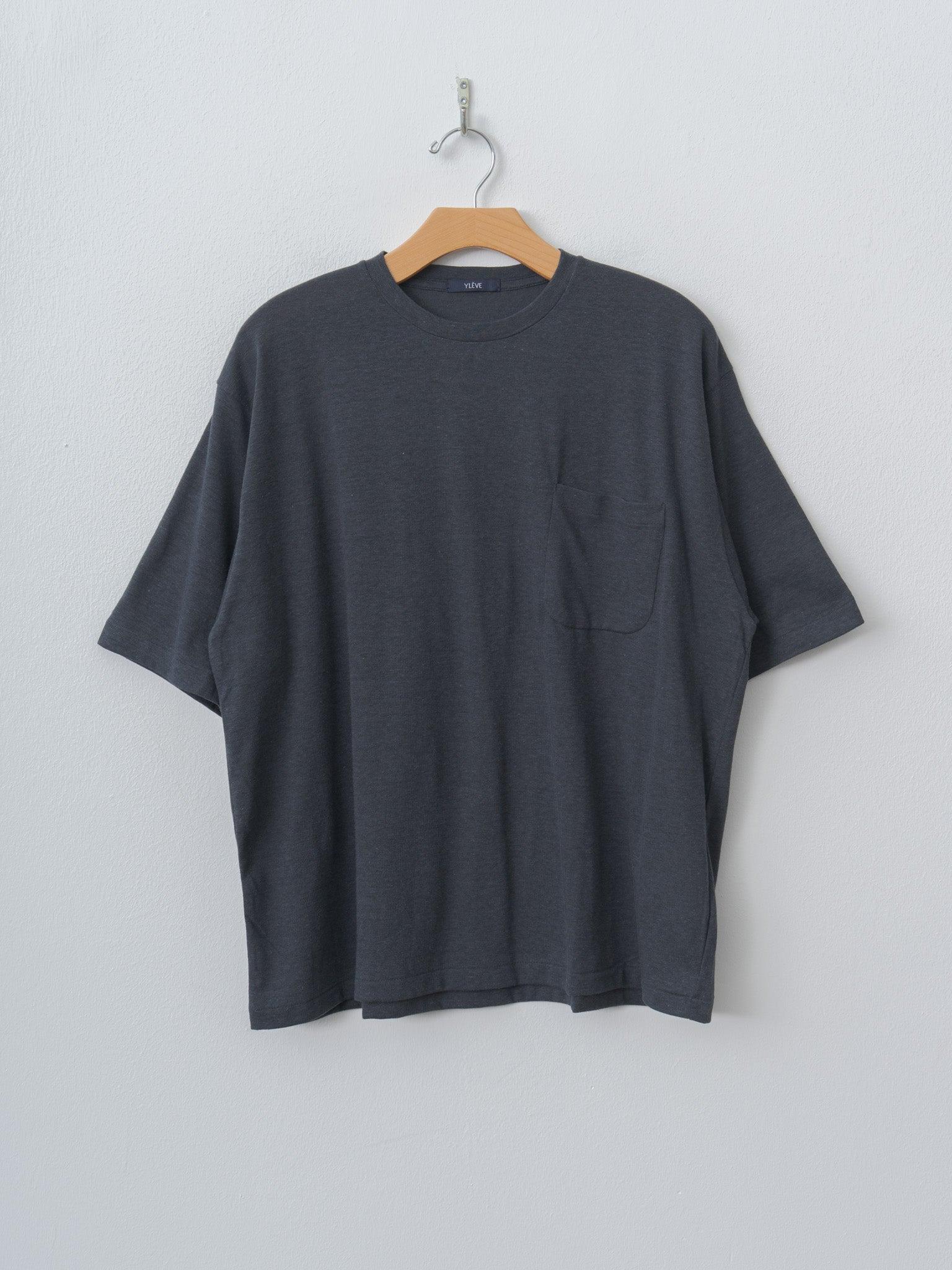 T/C Slub Yarn Jersey Pocket T - Blue Gray