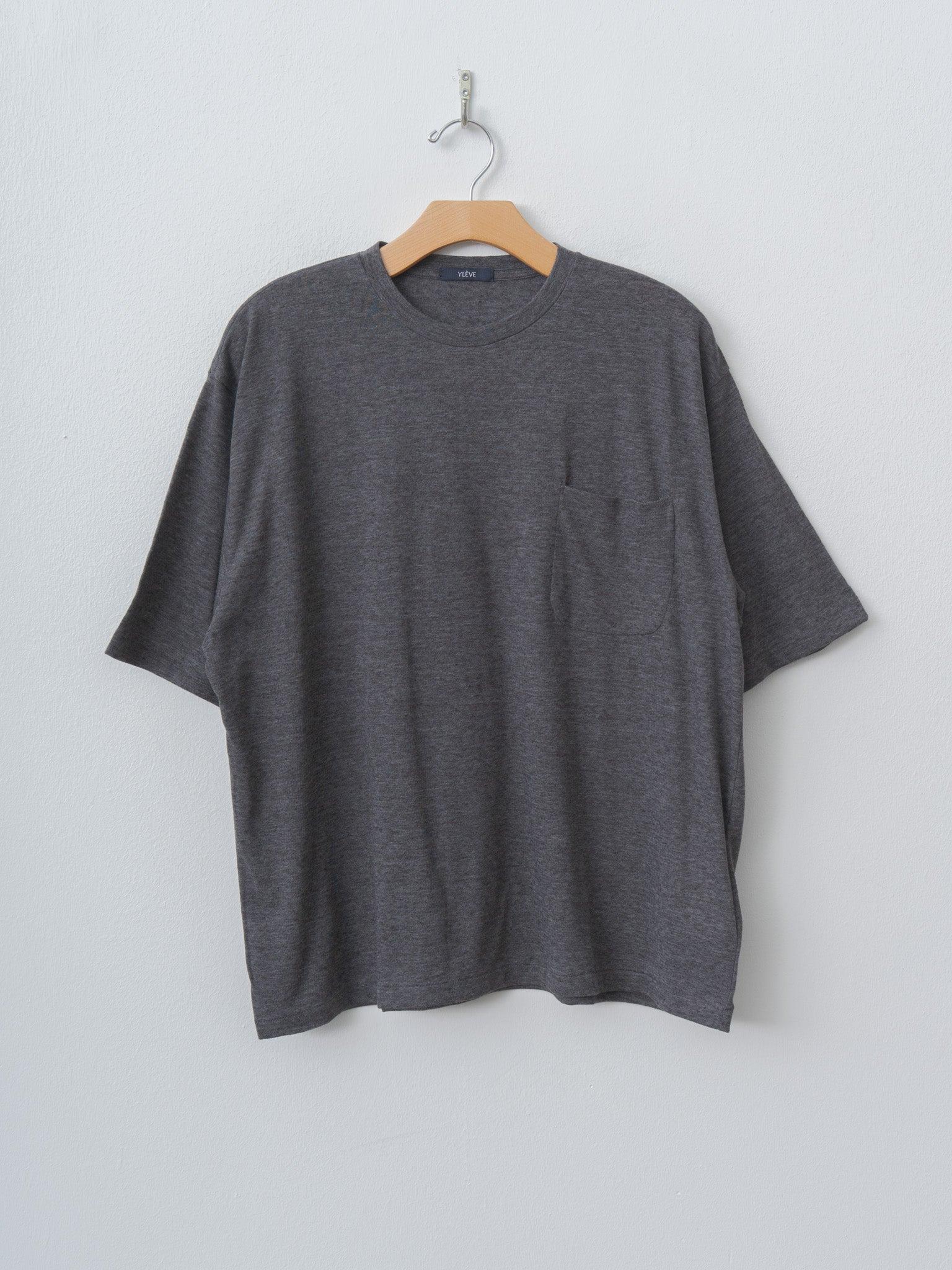 T/C Slub Yarn Jersey Pocket T - Charcoal