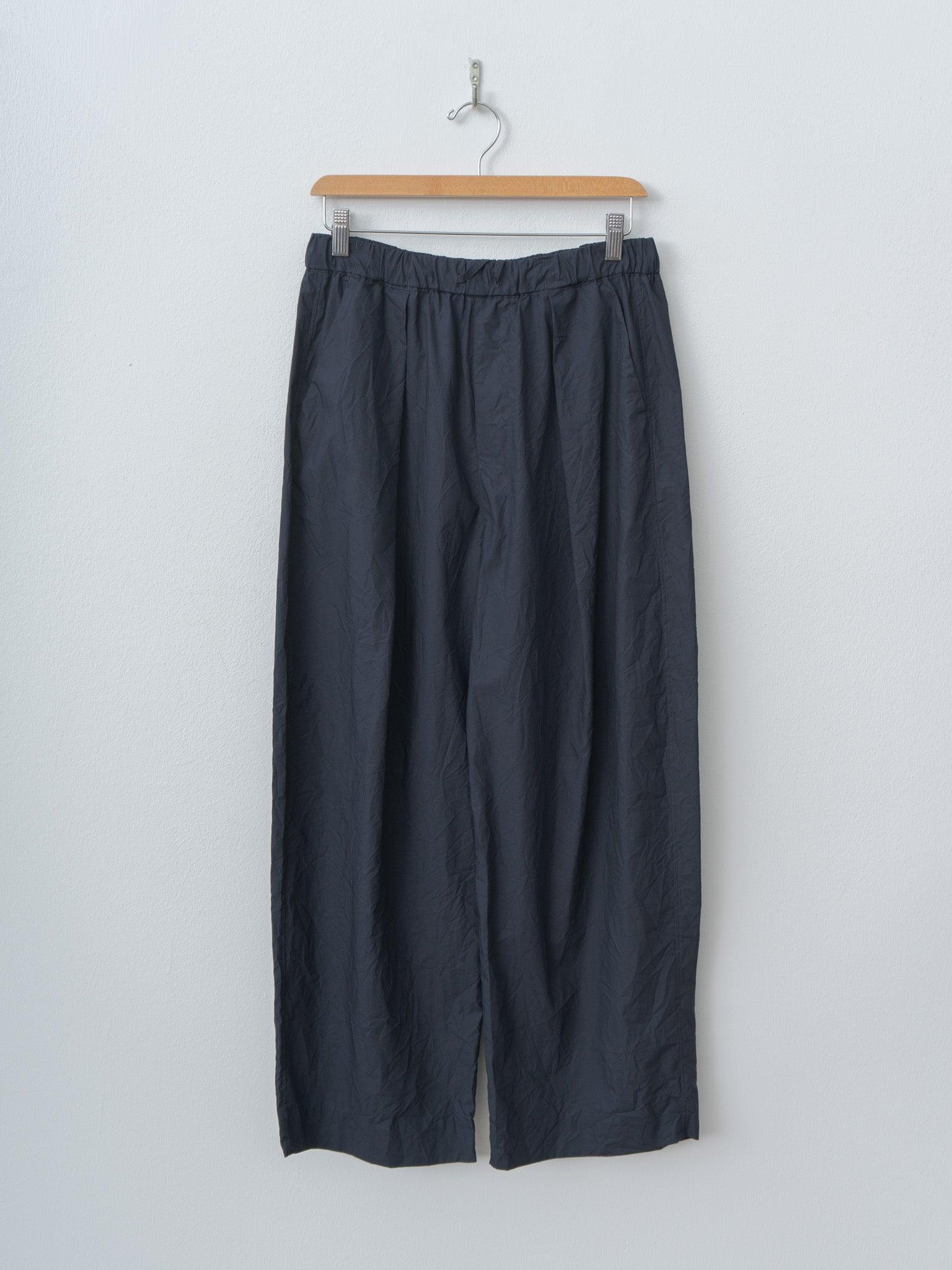 Tucked Pull-on Pants - Navy