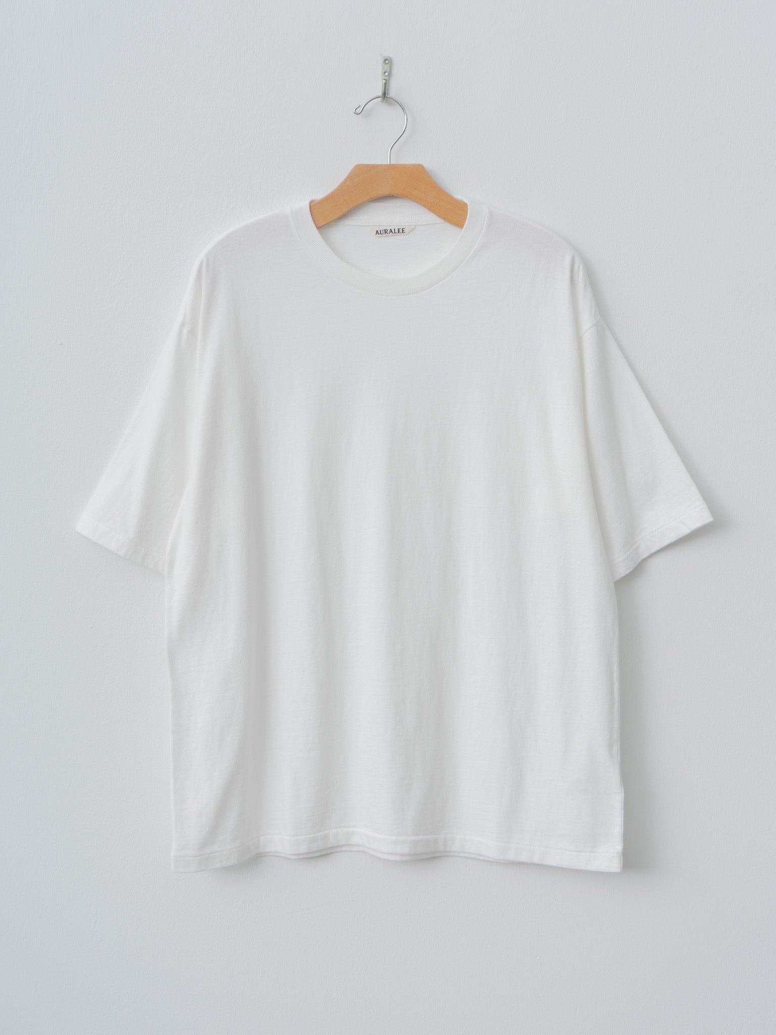 Brushed Organic Cotton Jersey Tee - White